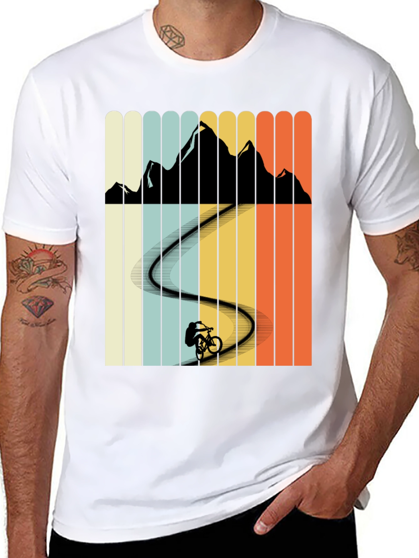 Mountain Biker Retro T-Shirt