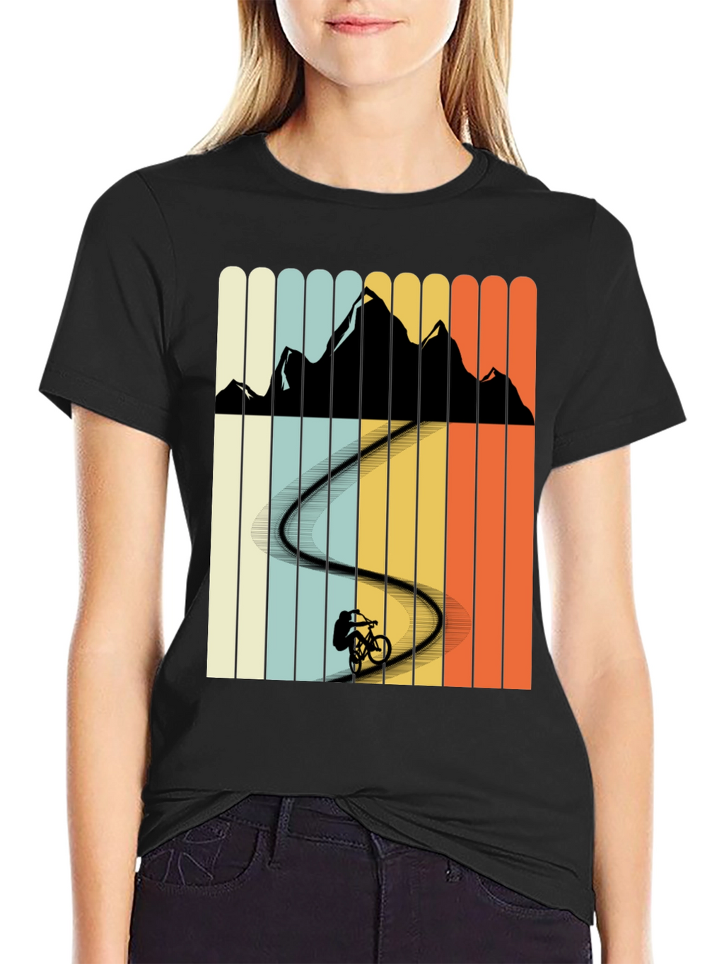 Mountain Biker Retro T-Shirt