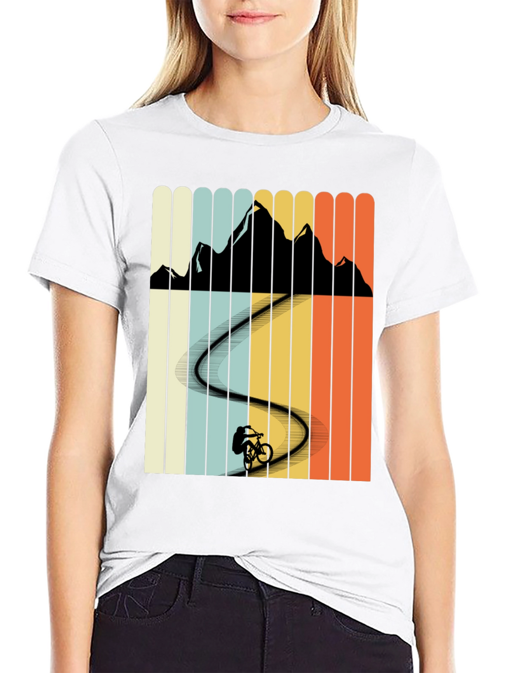 Mountain Biker Retro T-Shirt