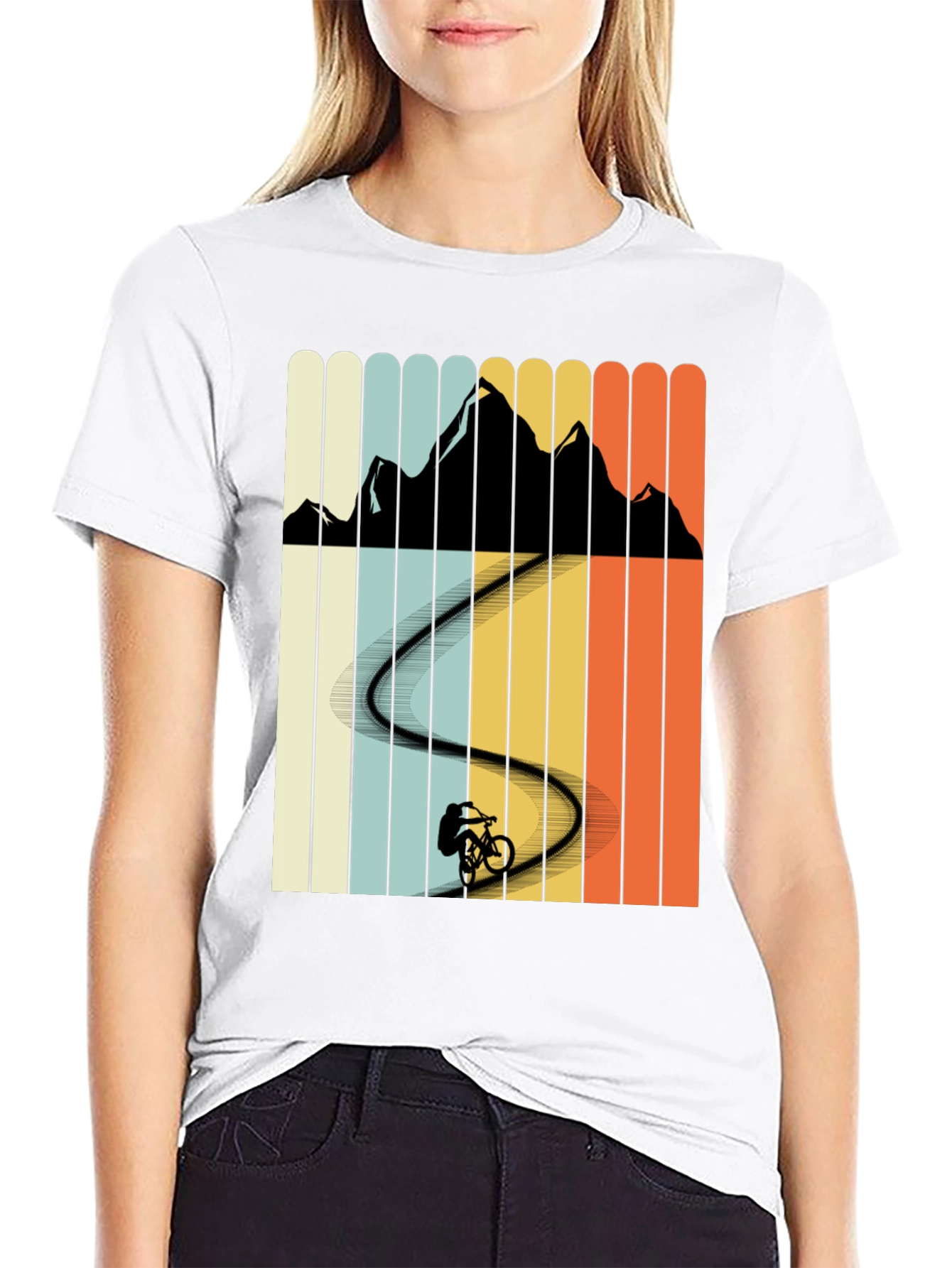 Mountain Biker Retro T-Shirt
