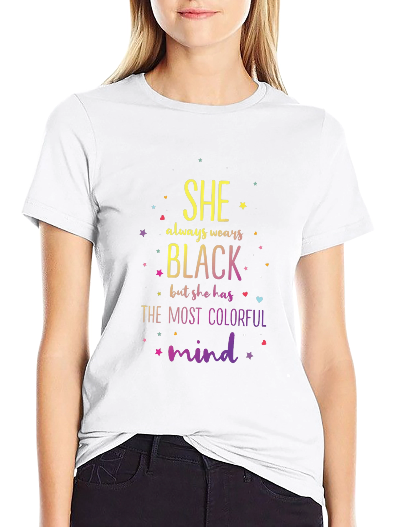 Colorful Mind Black T-Shirt