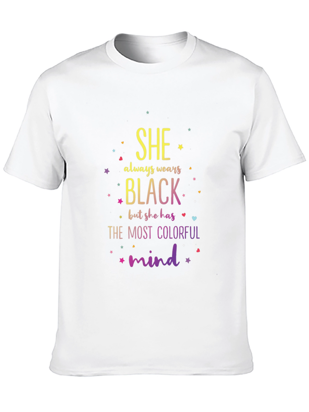 Colorful Mind Black T-Shirt