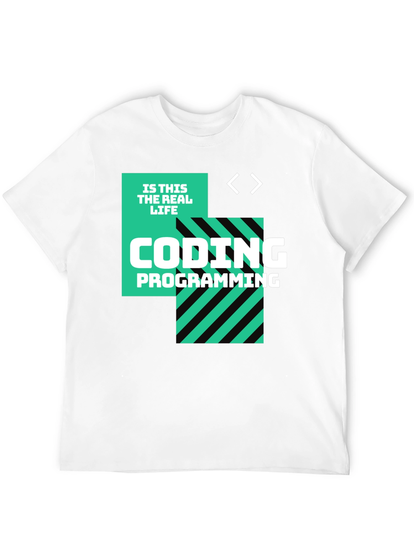 Coding is This the Real Life Black T-Shirt
