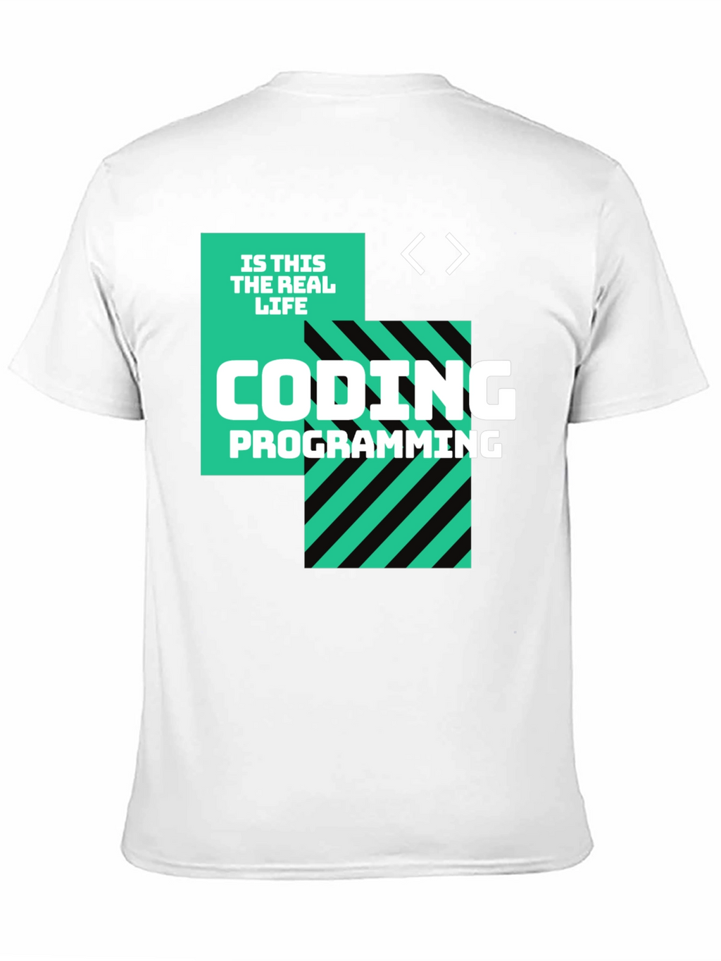 Coding is This the Real Life Black T-Shirt