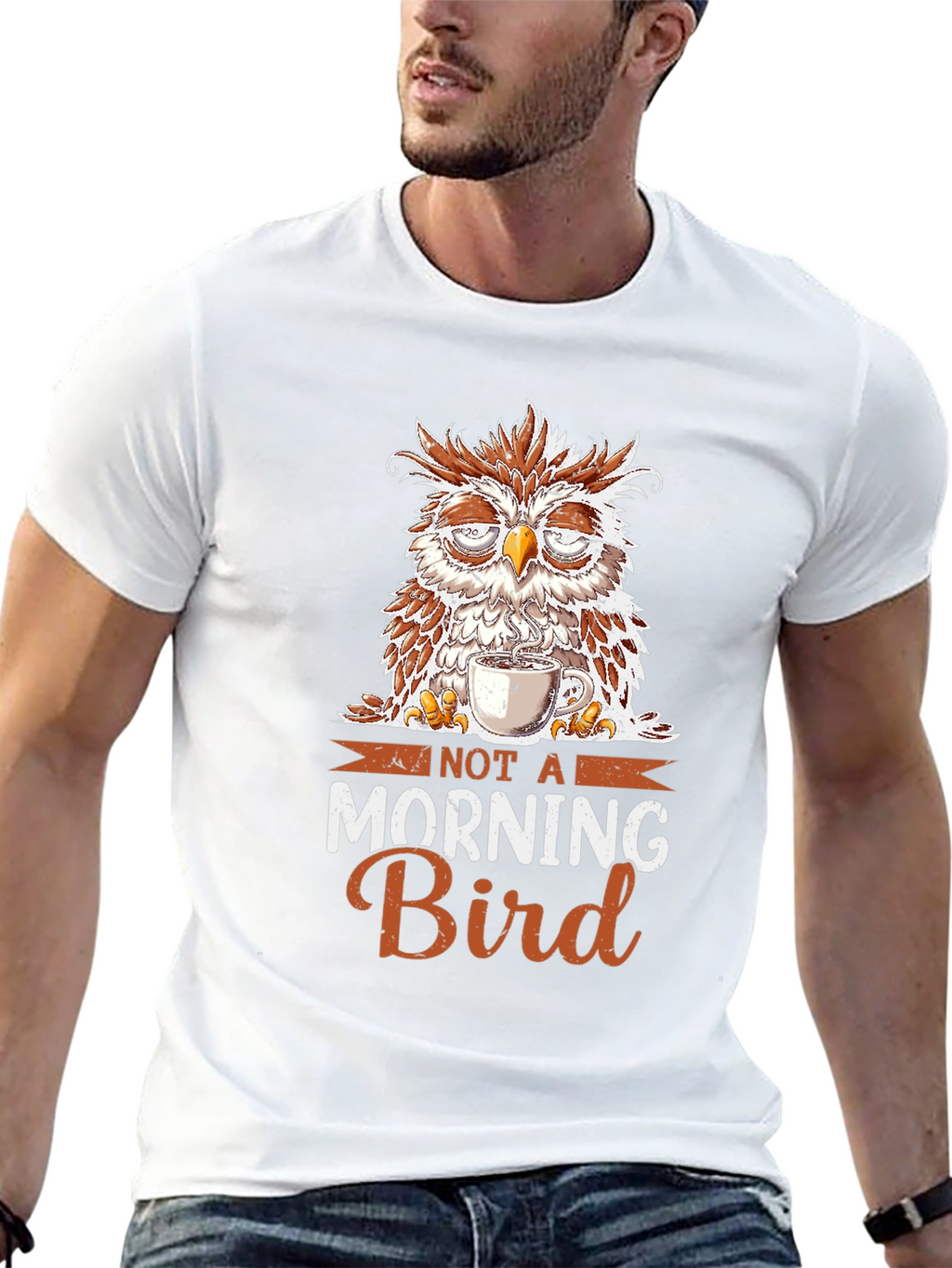 Not a Morning Bird Owl T-Shirt