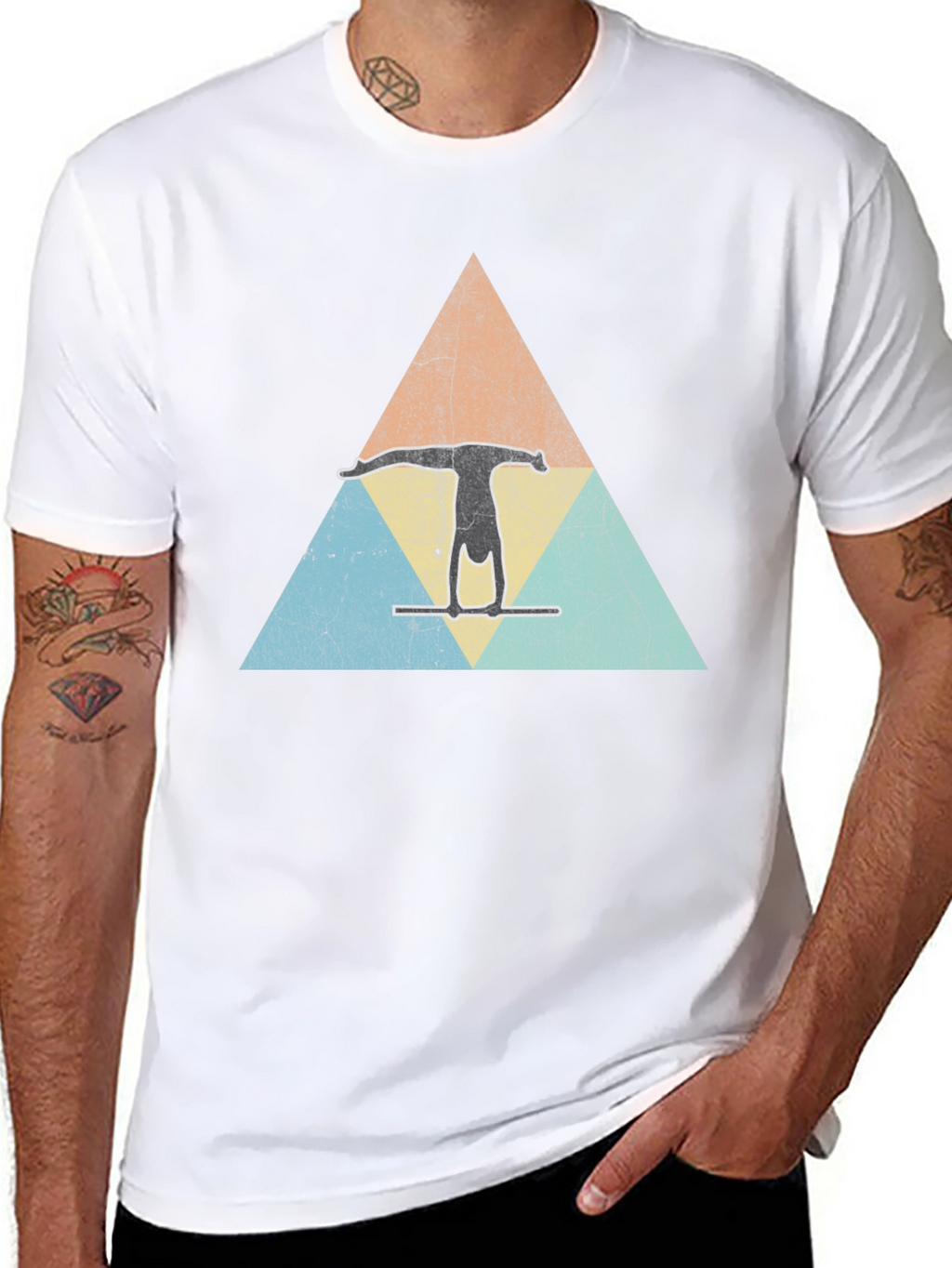 Retro Gymnastics Triangle Tee