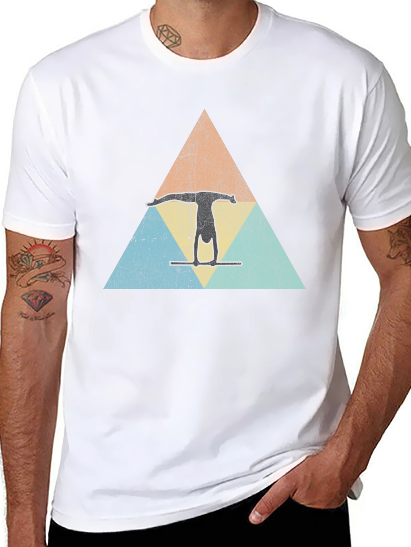Retro Gymnastics Triangle Tee
