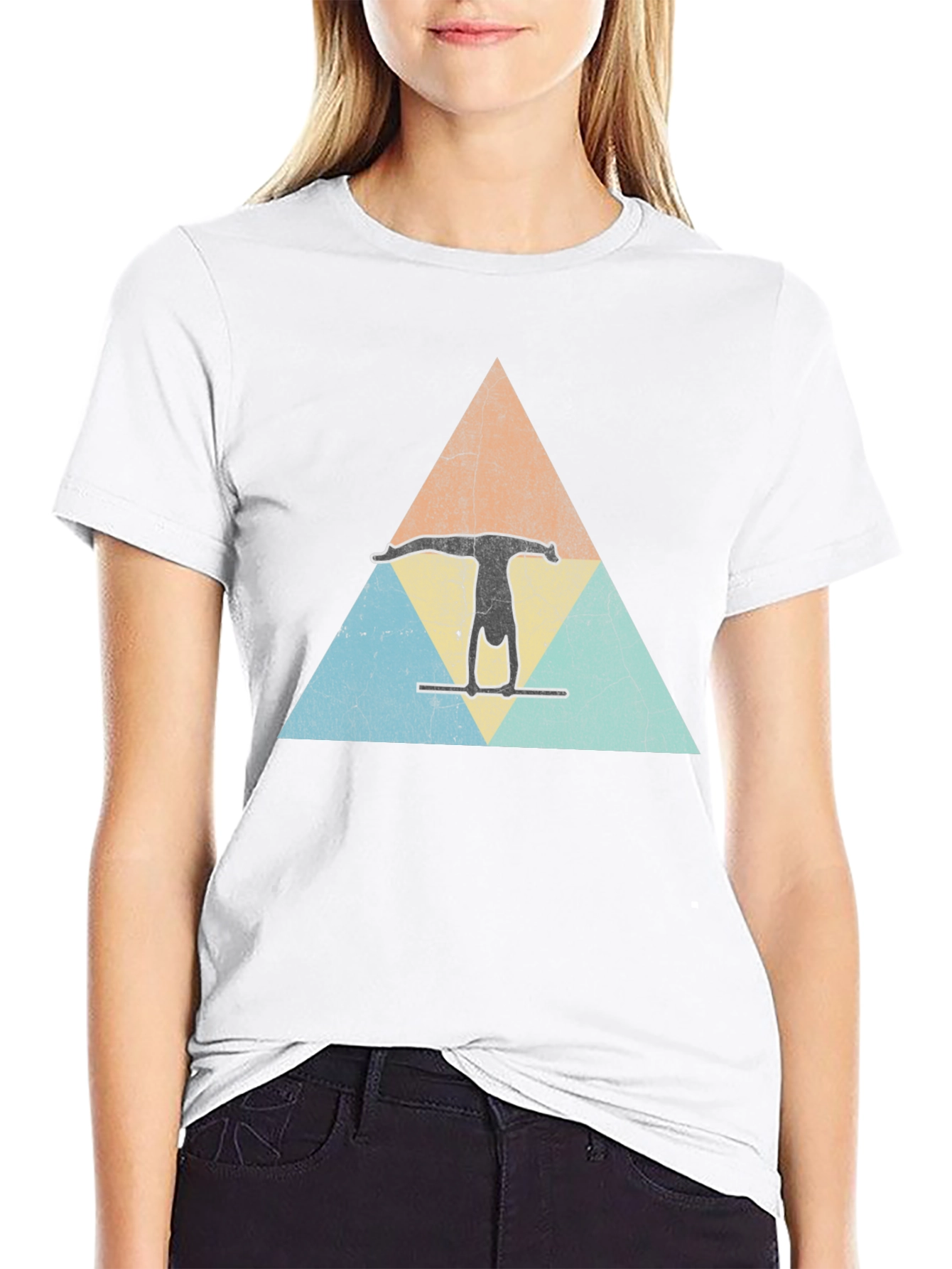 Retro Gymnastics Triangle Tee