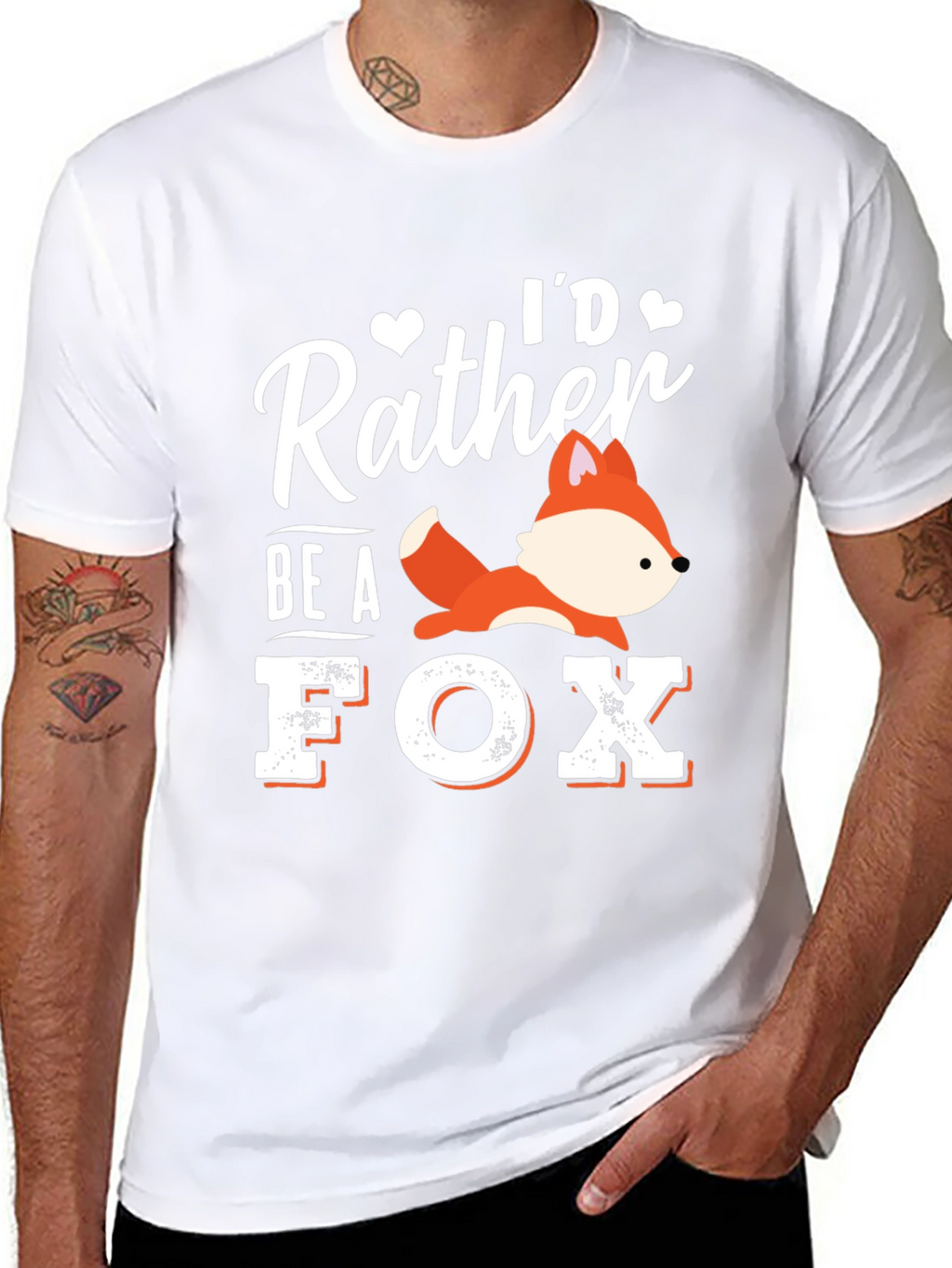 Id Rather Be a Fox Graphic T-Shirt