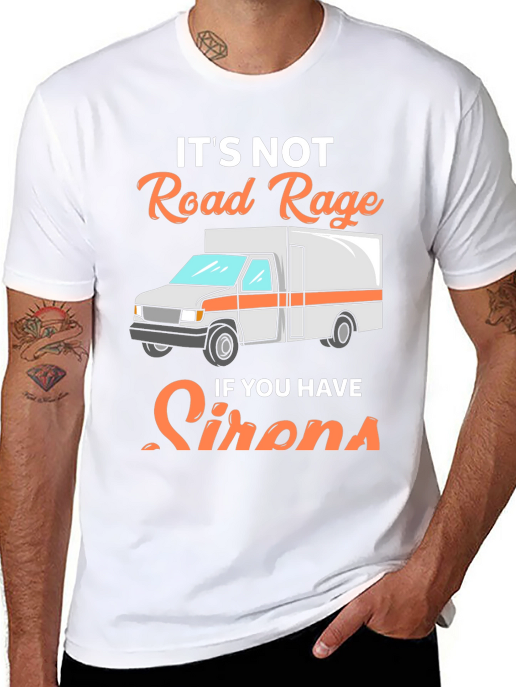 Road Rage Sirens T-Shirt - Funny EMS Tee