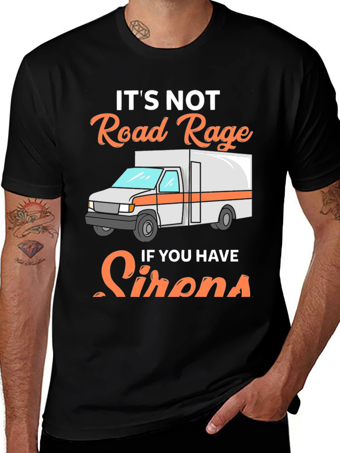Road Rage Sirens T-Shirt - Funny EMS Tee