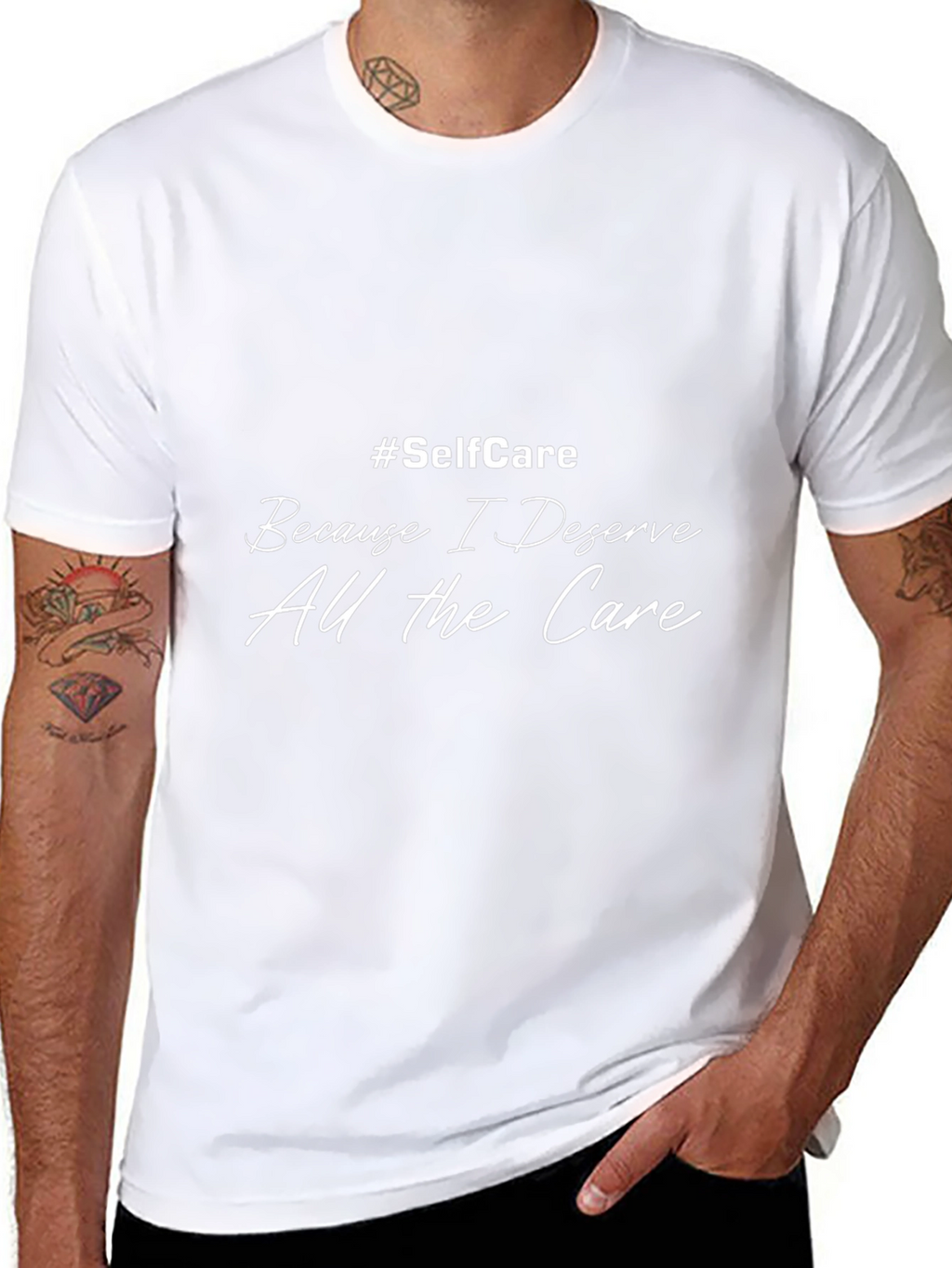 Self-Care Deserve Care Black Graphic Tee