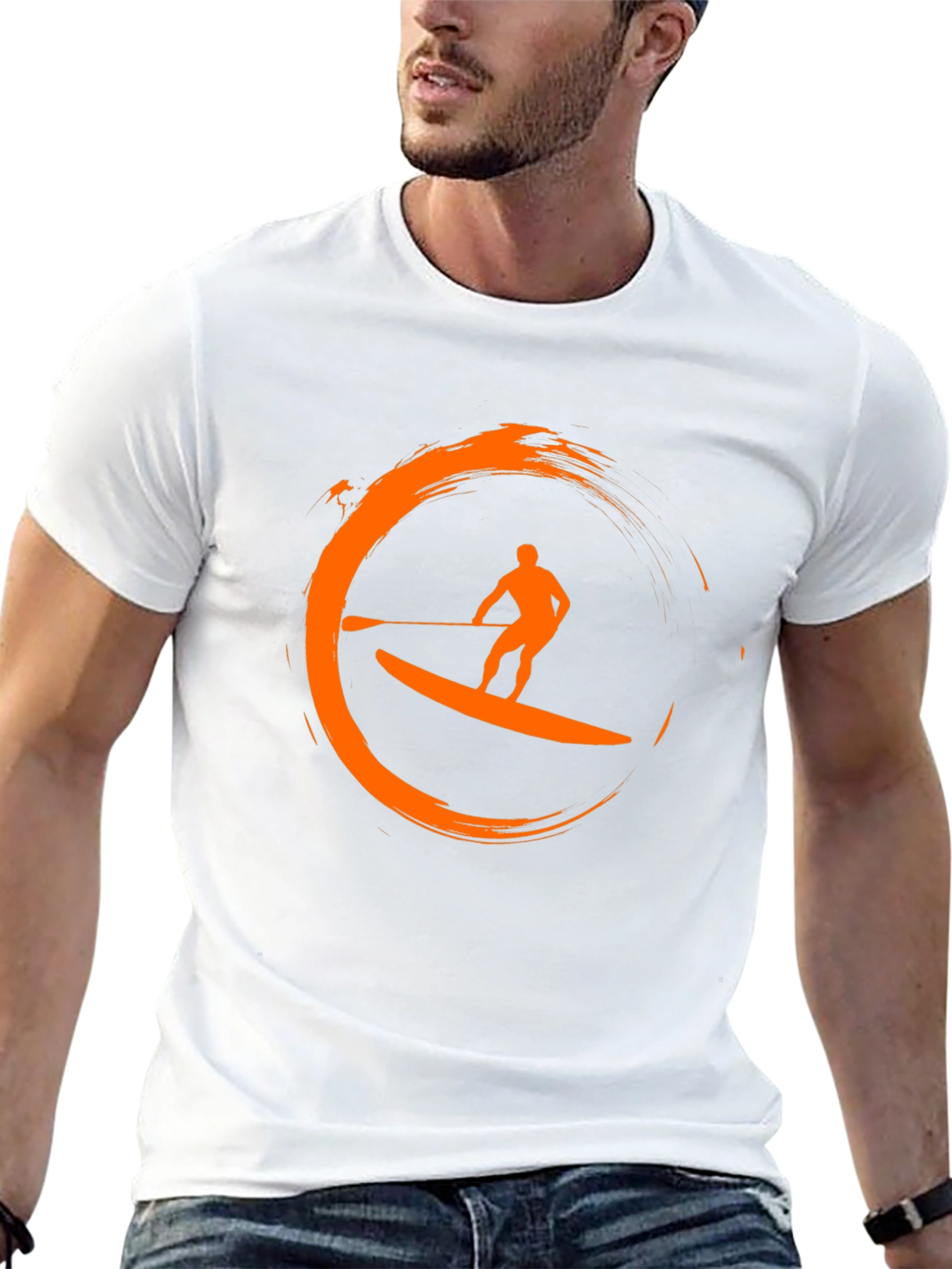 Stand Up Paddle Board T-Shirt - Surfing Design