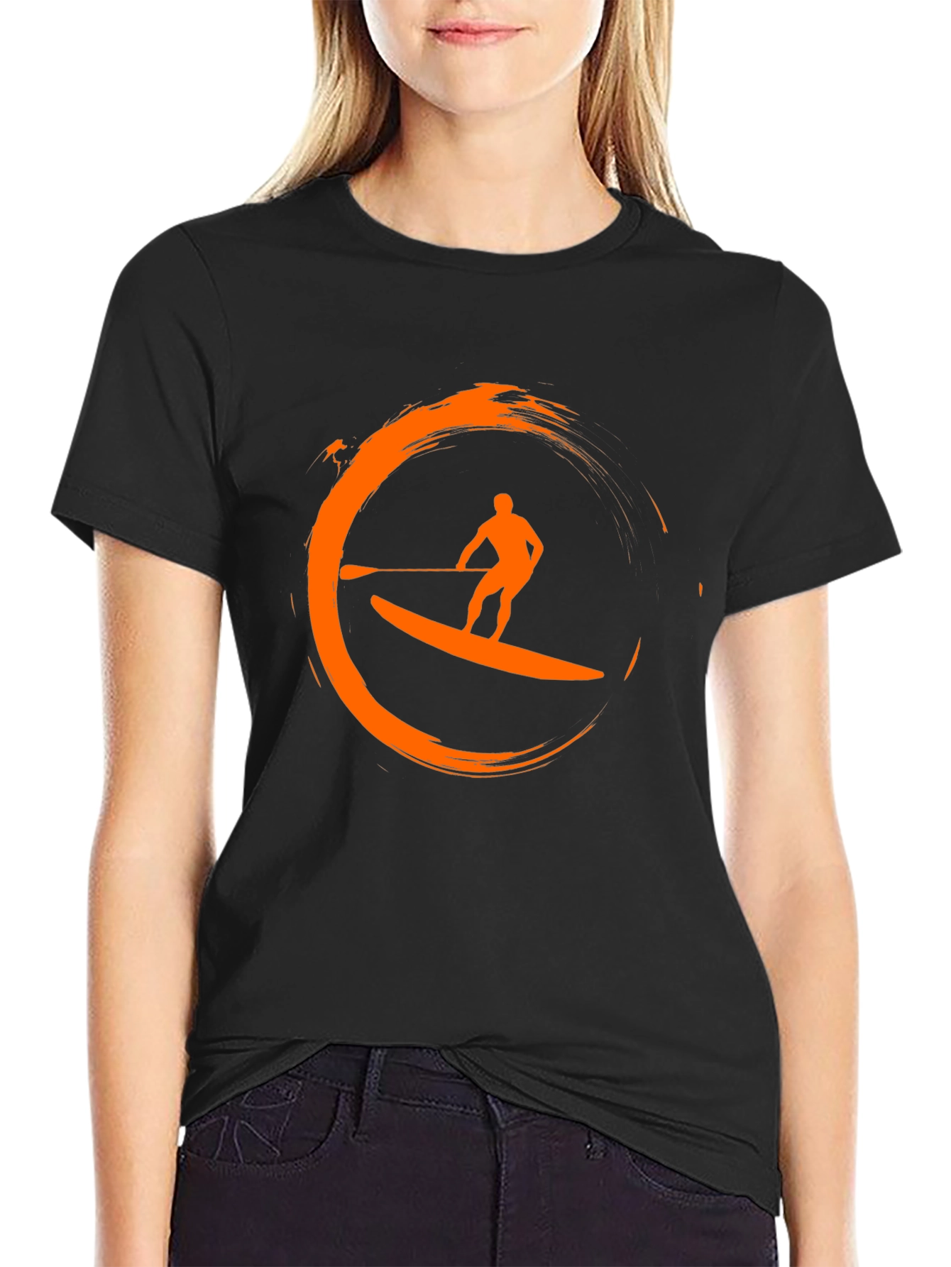 Stand Up Paddle Board T-Shirt - Surfing Design