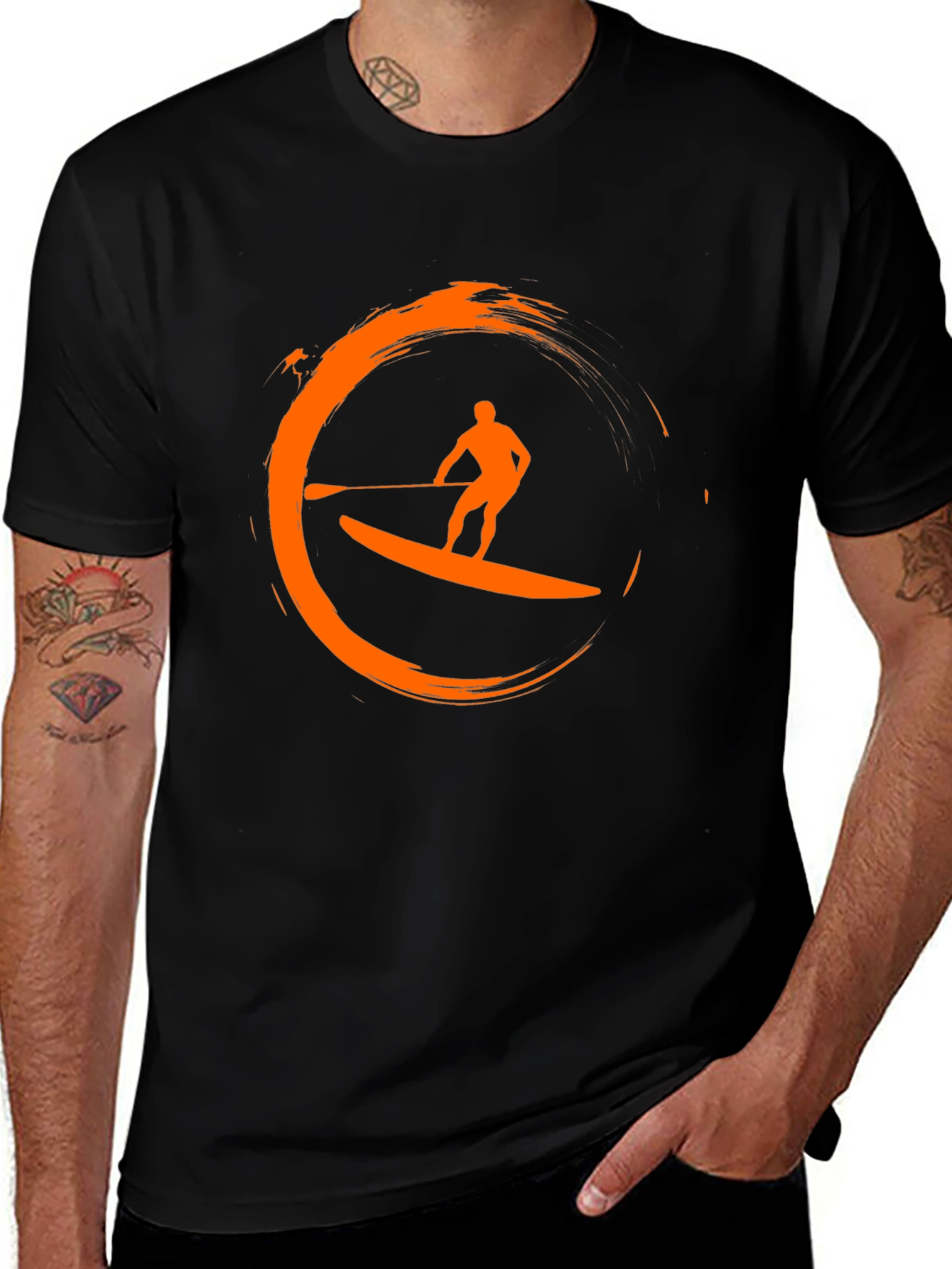 Stand Up Paddle Board T-Shirt - Surfing Design