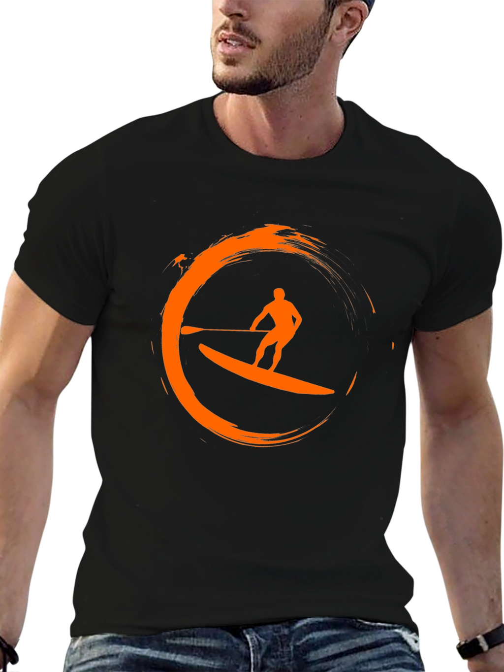 Stand Up Paddle Board T-Shirt - Surfing Design