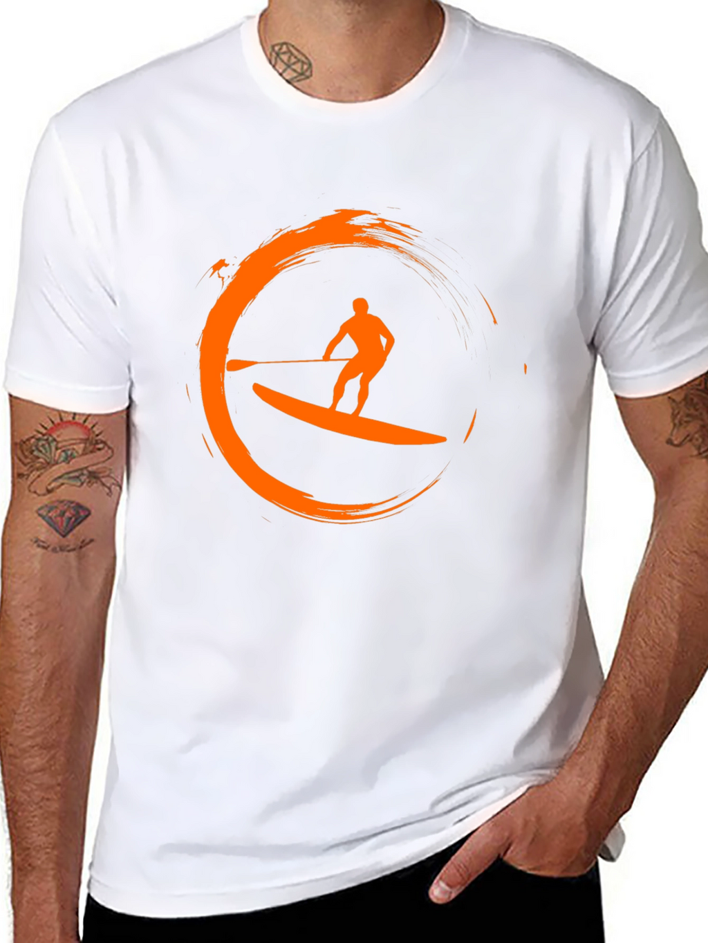 Stand Up Paddle Board T-Shirt - Surfing Design