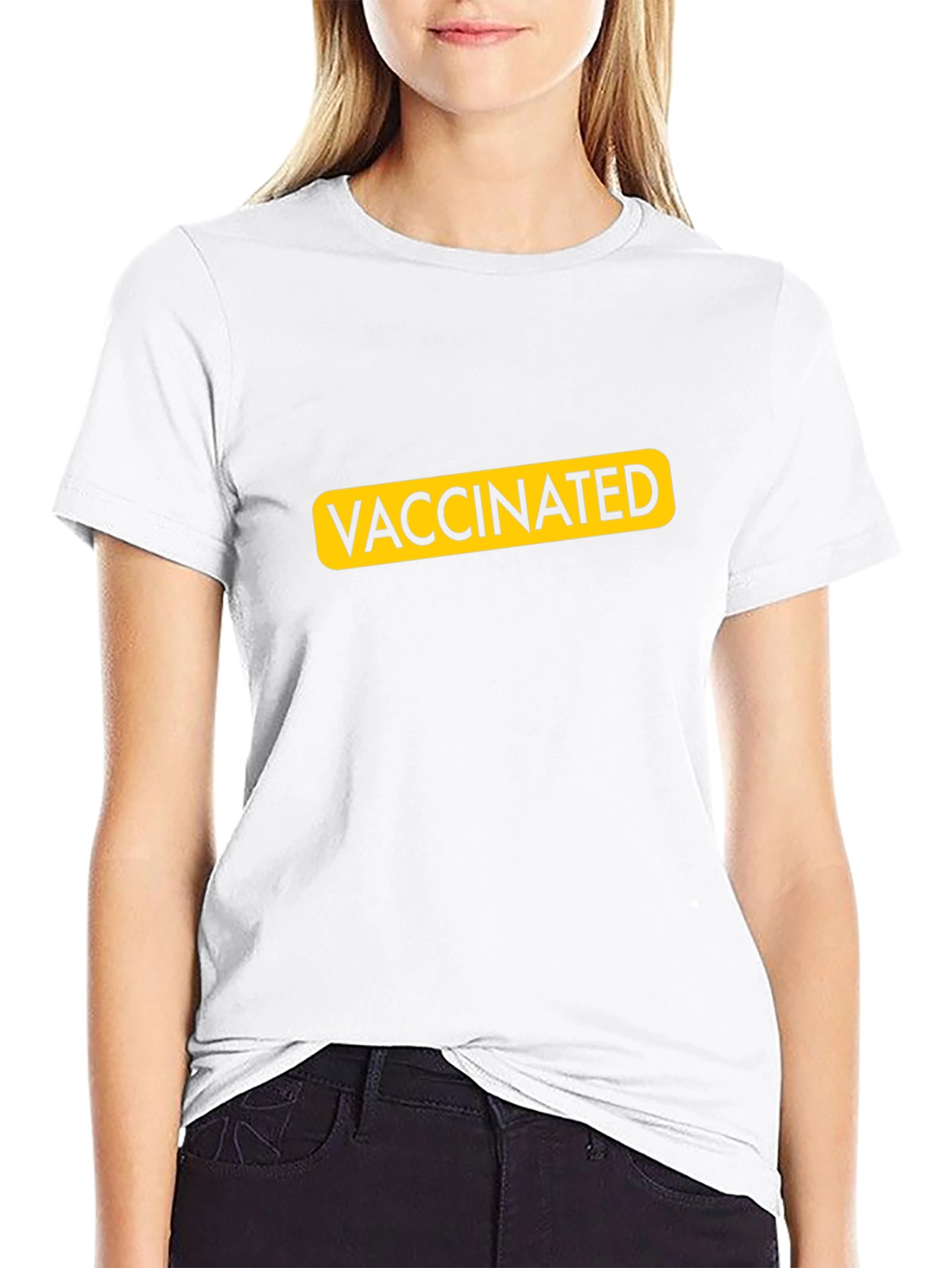 Vaccinated Graphic Tee - Black Unisex T-Shirt