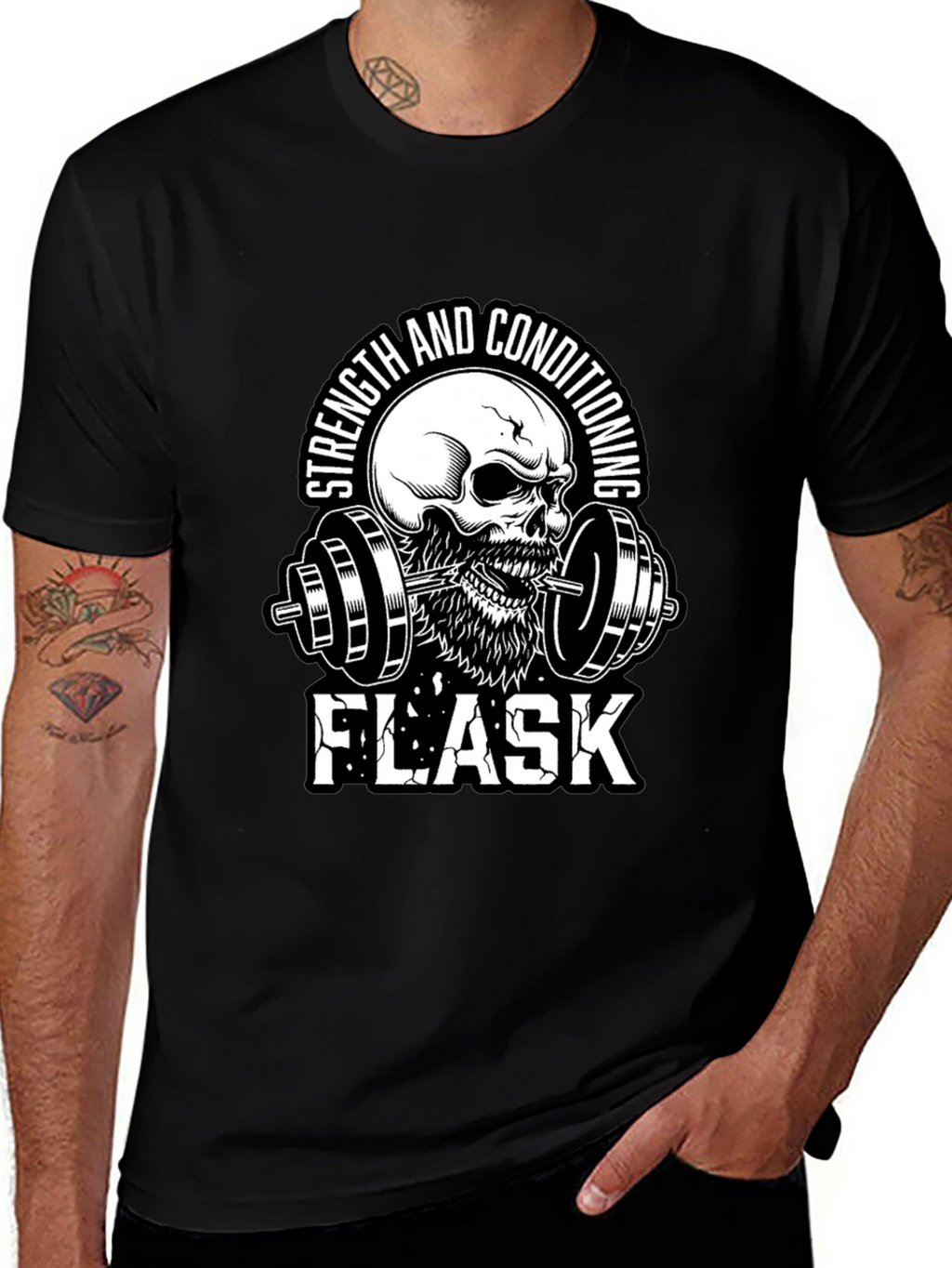 Strength and Conditioning Skull Graphic T-Shirt