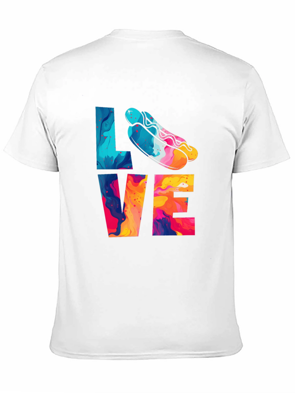 Love Hotdogs T-Shirt Fun Graphic Tee