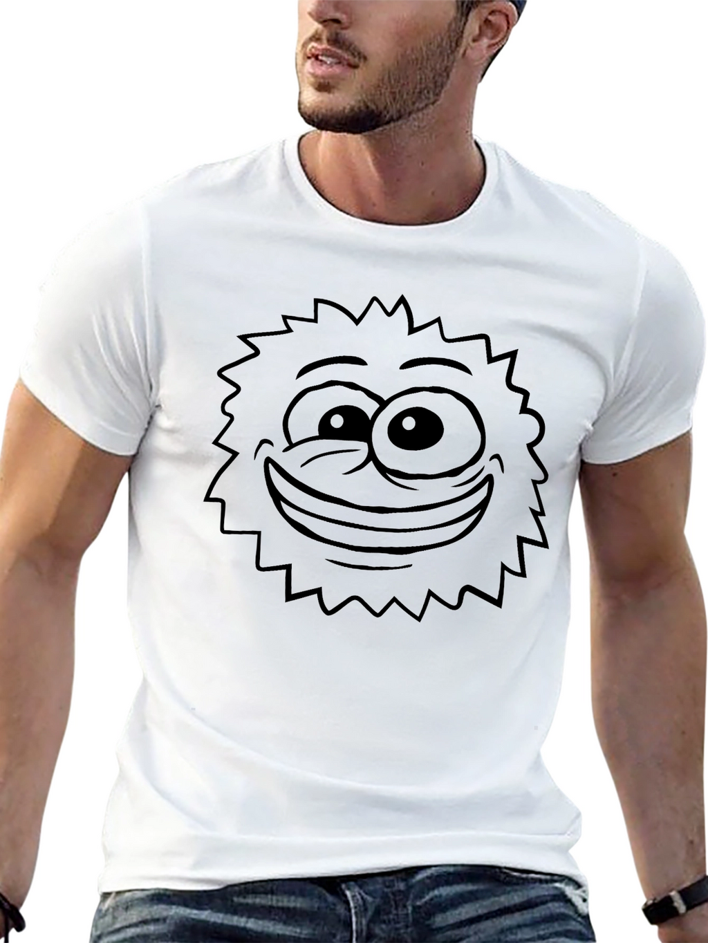 Funky Face Graphic T-Shirt