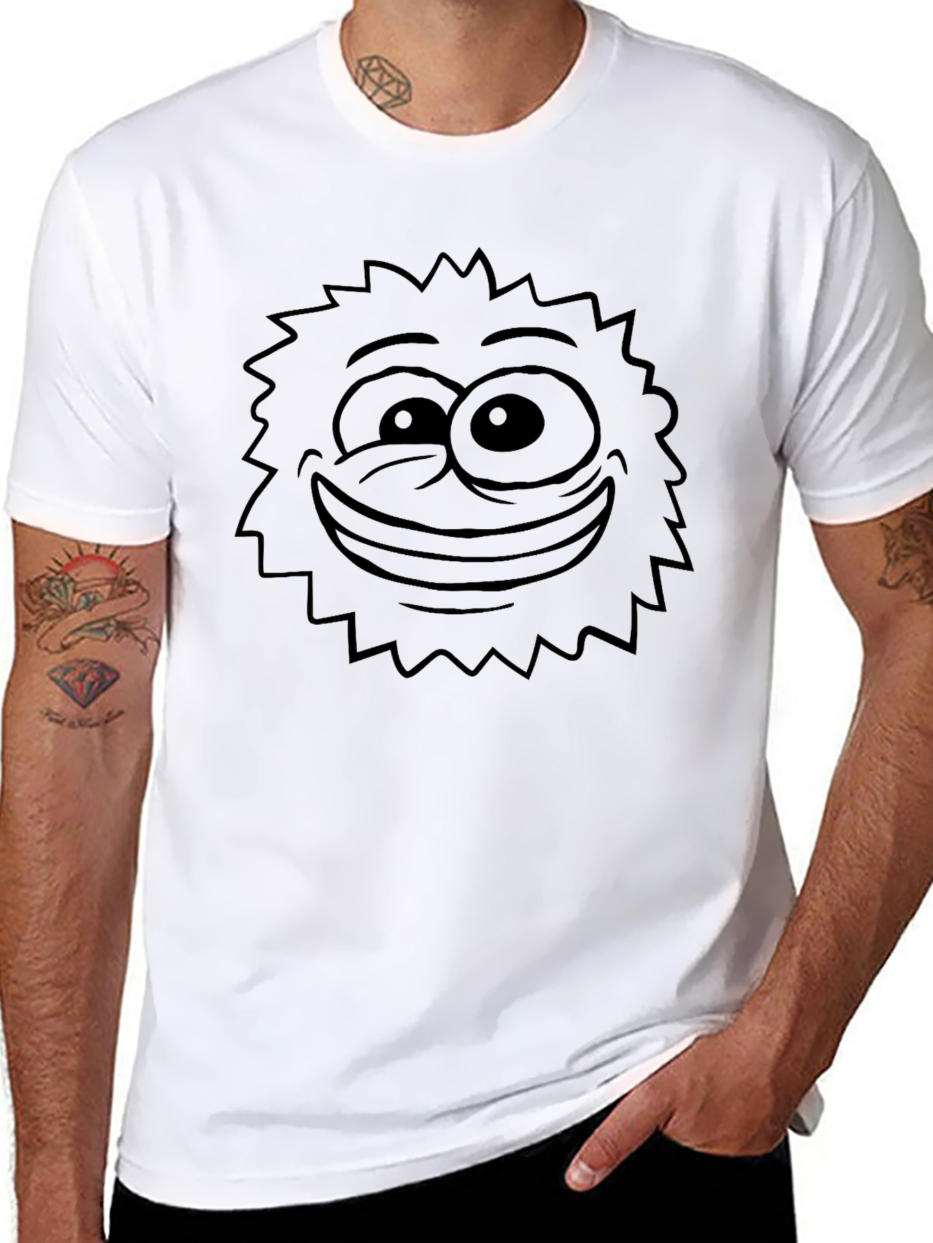 Funky Face Graphic T-Shirt