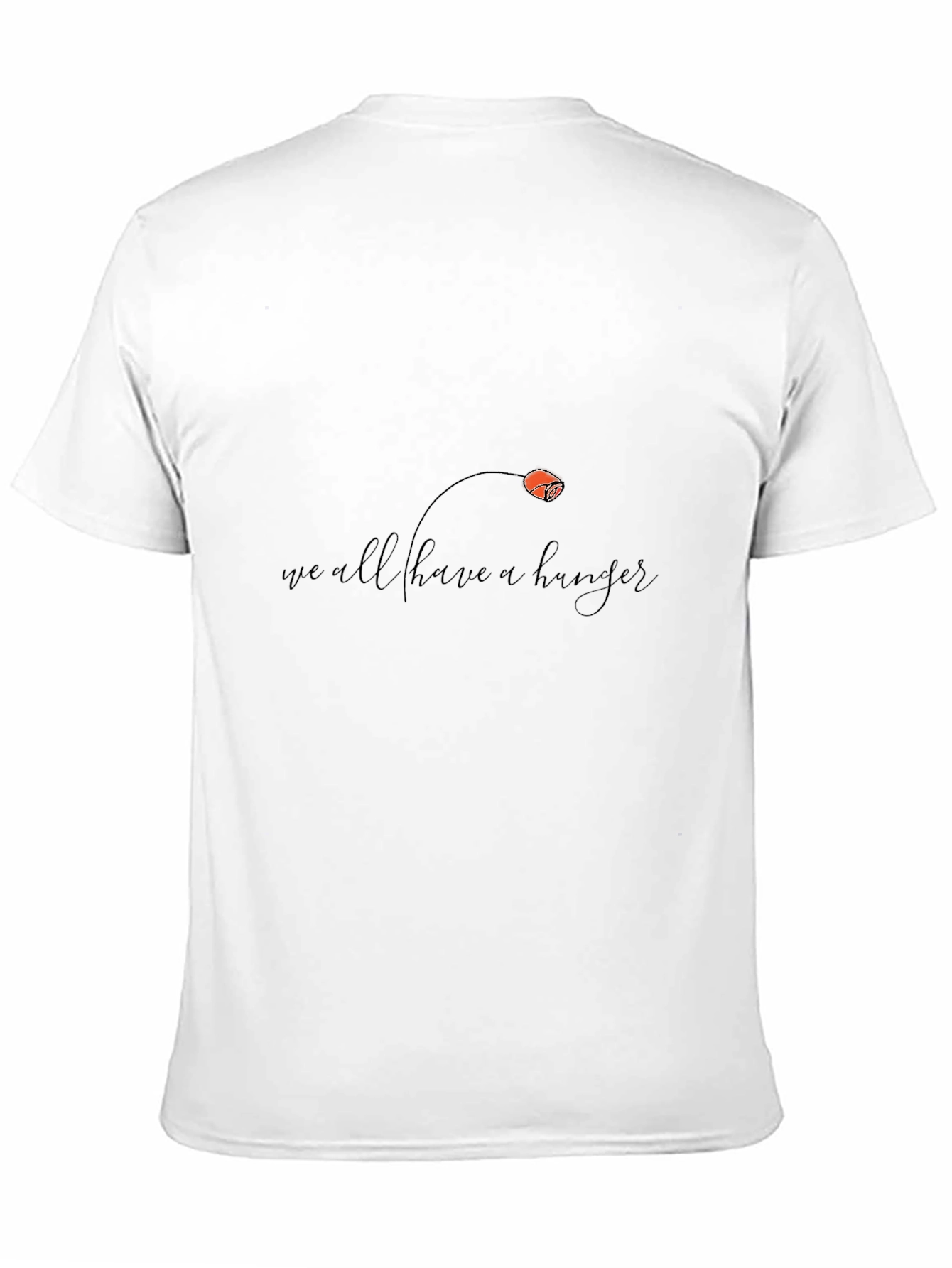 We All Have a Hunger Graphic Black Tee