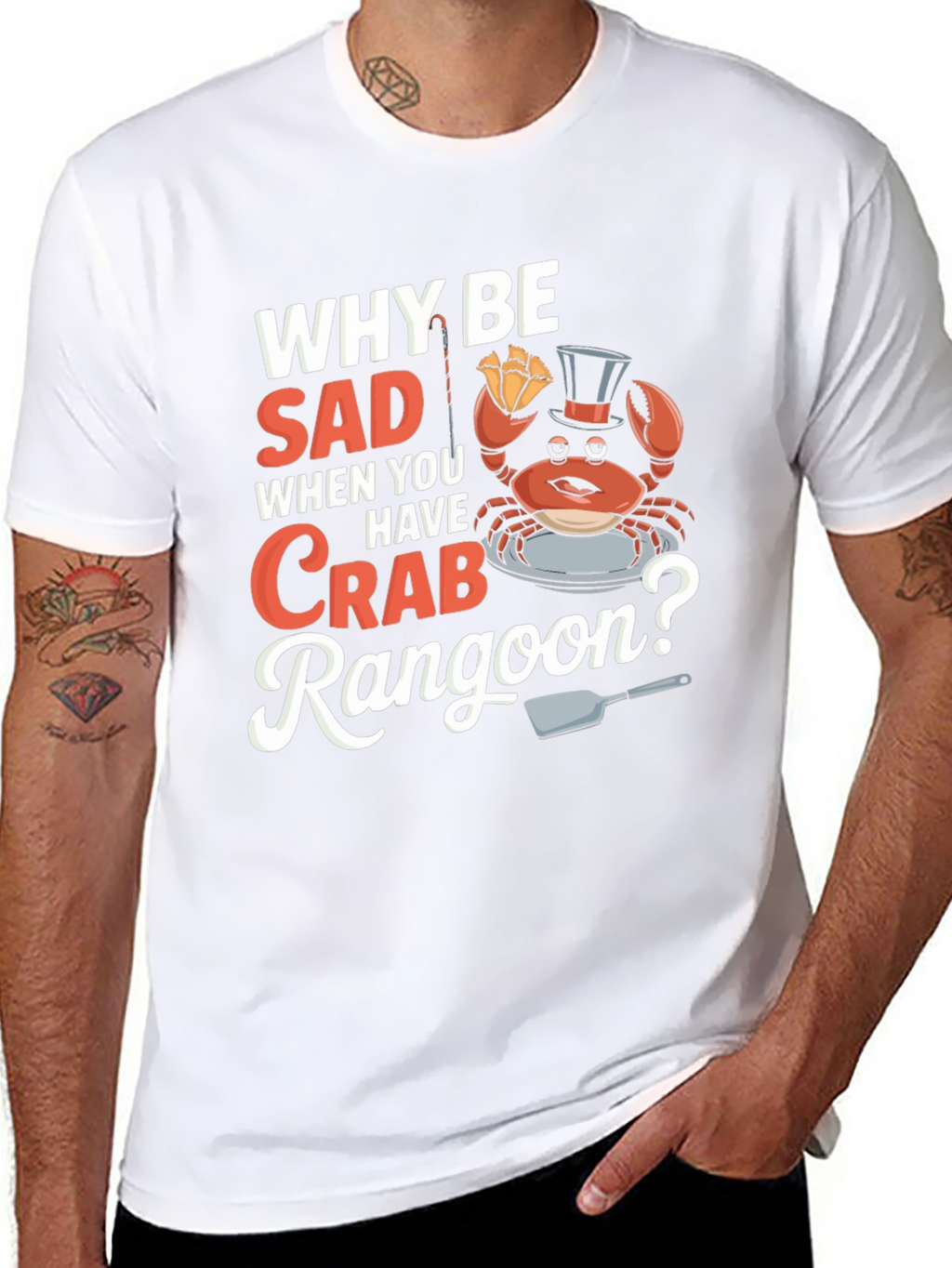 Funny Crab Rangoon T-Shirt - Foodie Tee