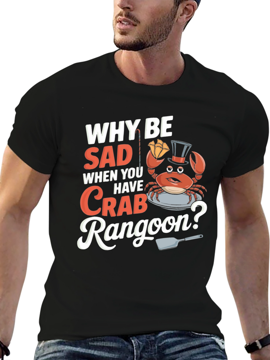 Funny Crab Rangoon T-Shirt - Foodie Tee
