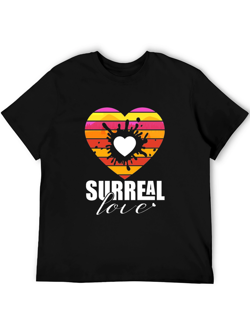 Surreal Love Heart Graphic Tee - Unique Design