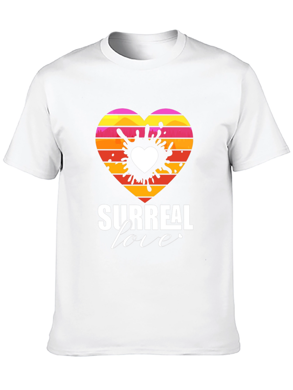 Surreal Love Heart Graphic Tee - Unique Design