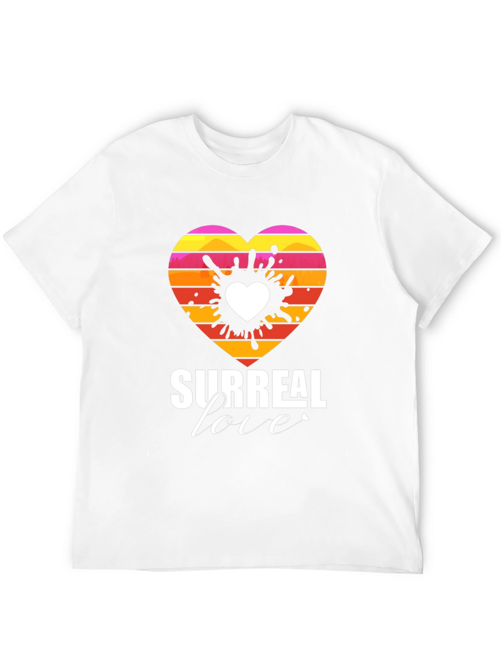 Surreal Love Heart Graphic Tee - Unique Design