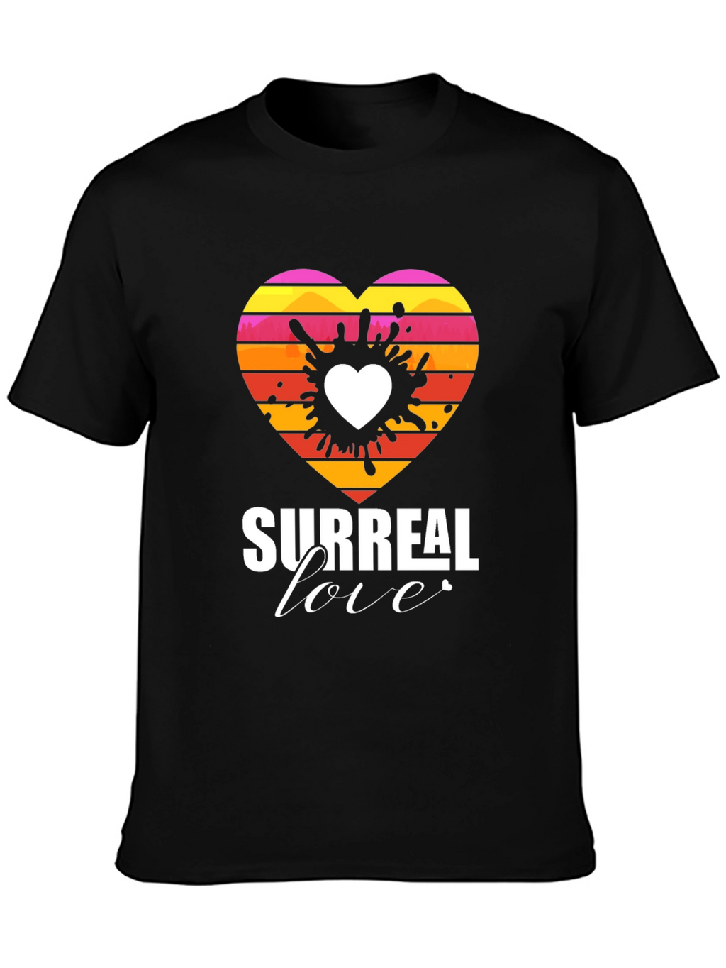 Surreal Love Heart Graphic Tee - Unique Design