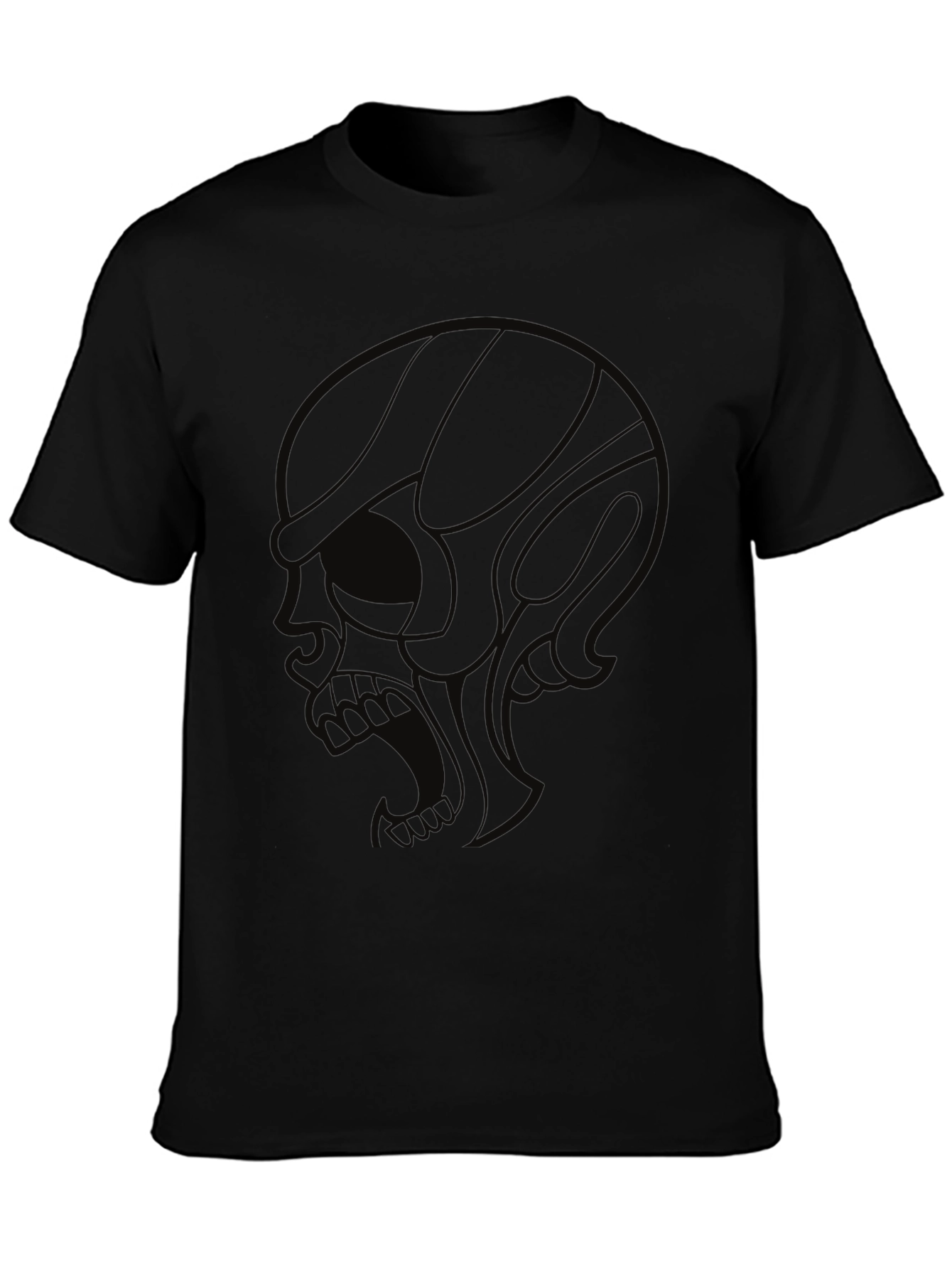 Skull Graphic Mens Black T-Shirt