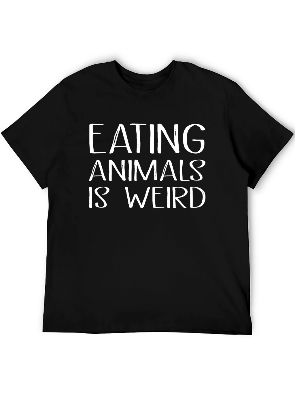 Eating Animals Is Weird Graphic Tee - Black