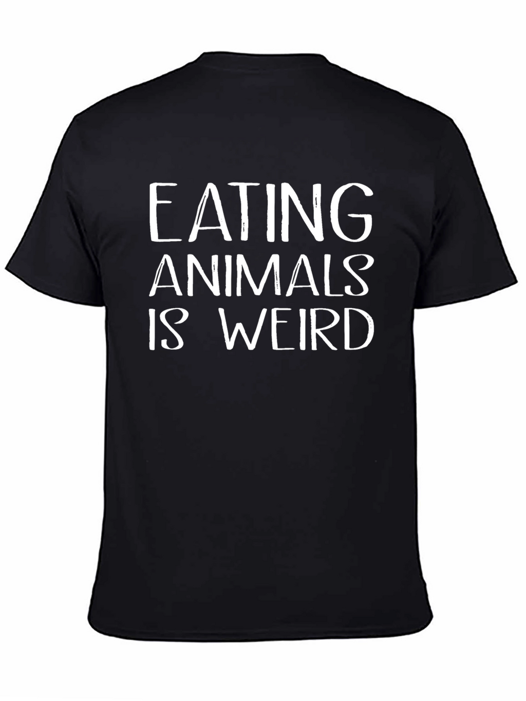 Eating Animals Is Weird Graphic Tee - Black