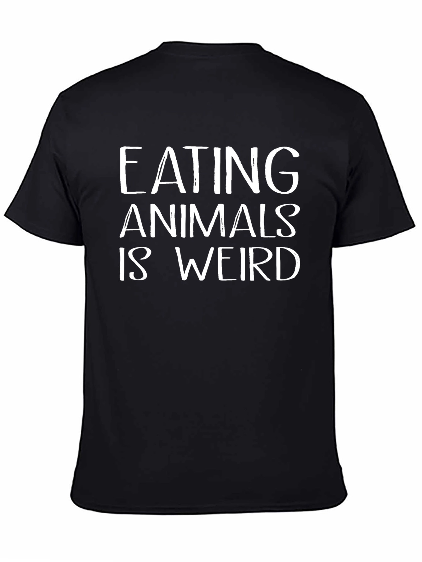 Eating Animals Is Weird Graphic Tee - Black