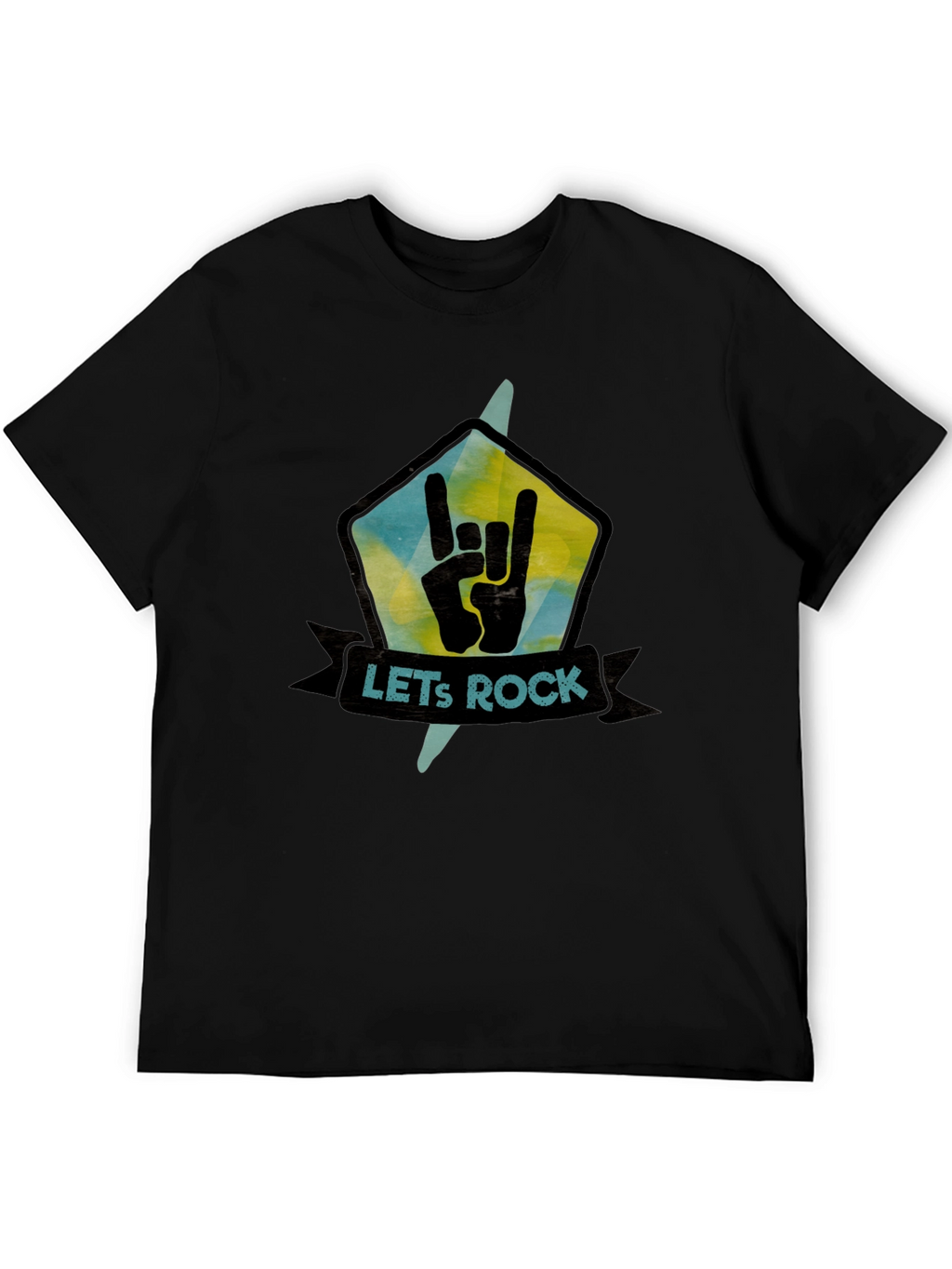 Lets Rock Graphic Tee - Cool Band T-Shirt