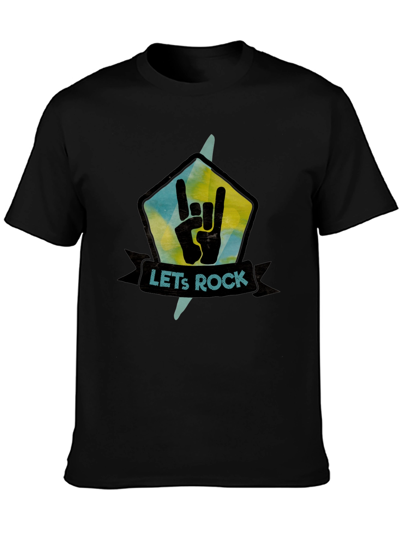 Lets Rock Graphic Tee - Cool Band T-Shirt