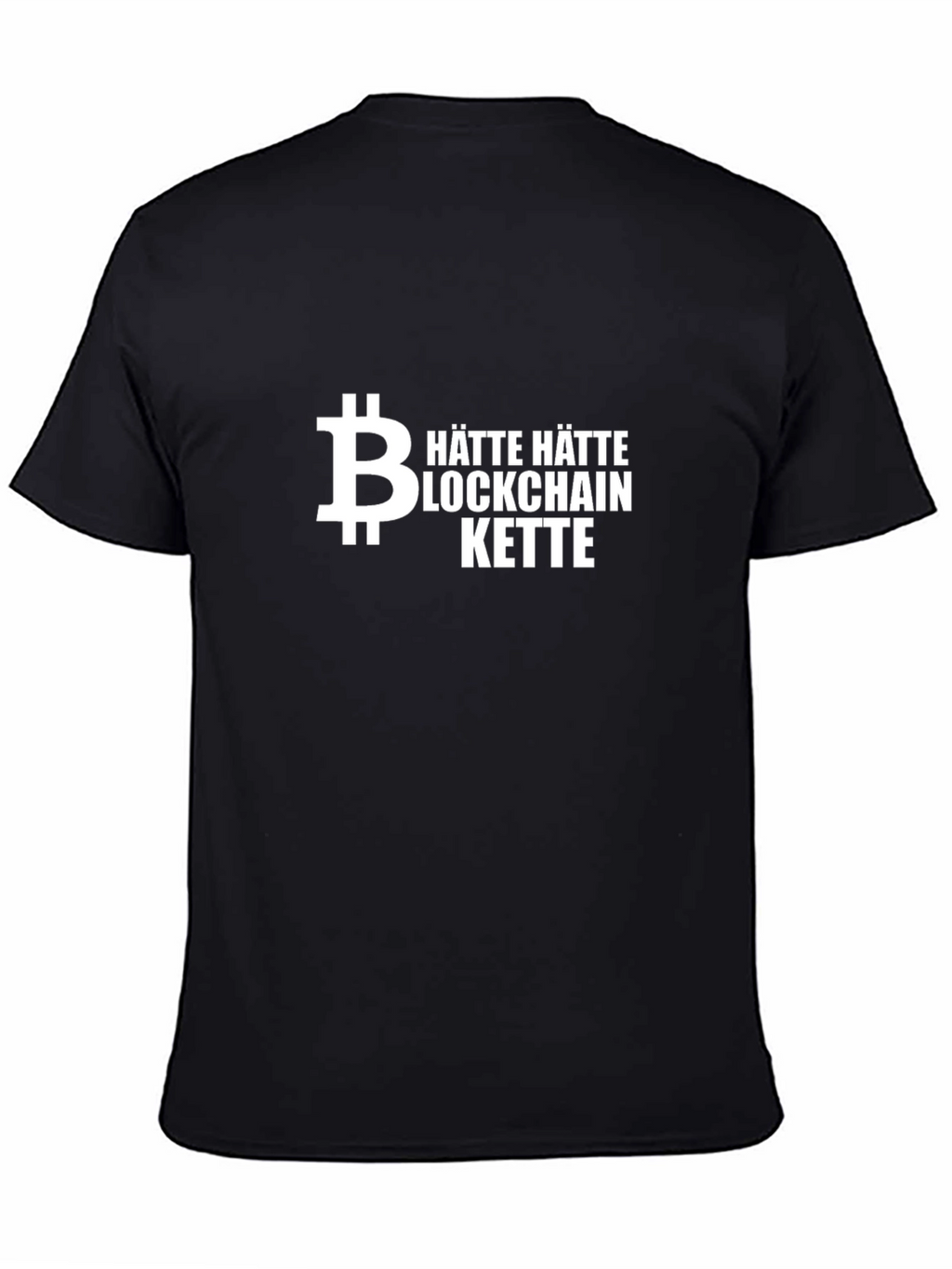 Bitcoin Blockchain T-Shirt - Hätte Hätte Kette