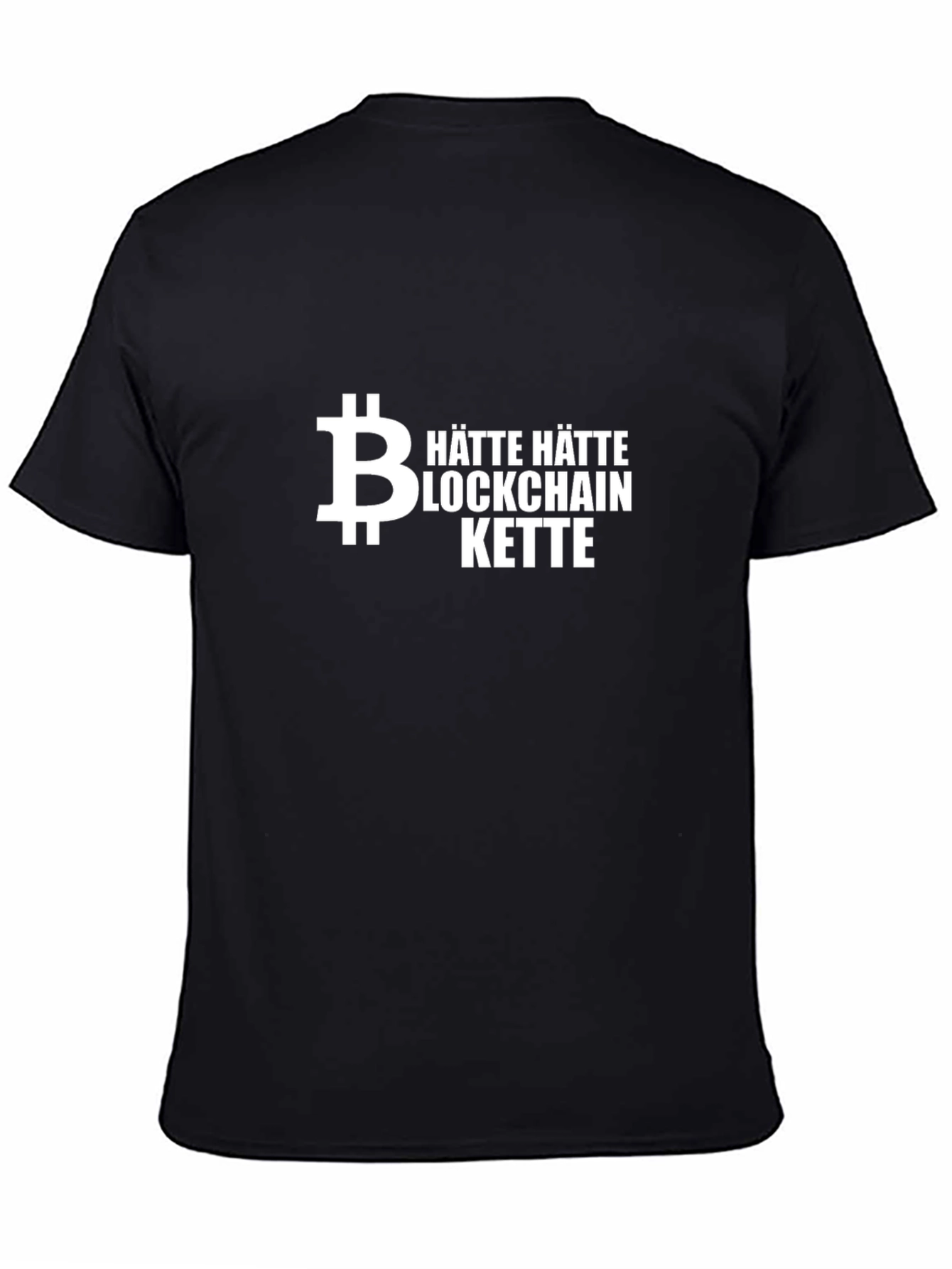 Bitcoin Blockchain T-Shirt - Hätte Hätte Kette