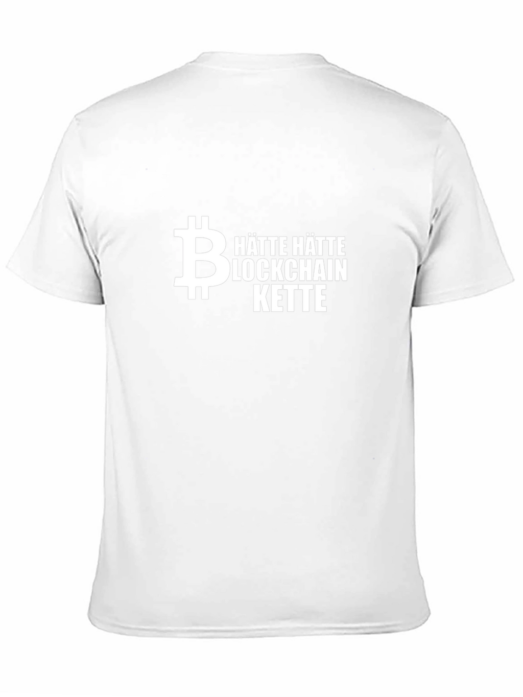 Bitcoin Blockchain T-Shirt - Hätte Hätte Kette
