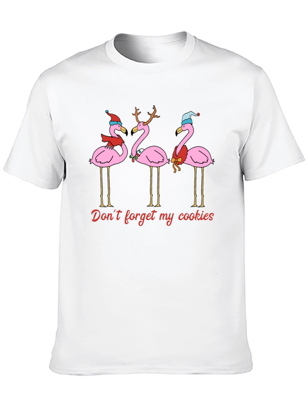 Festive Flamingo Christmas T-Shirt