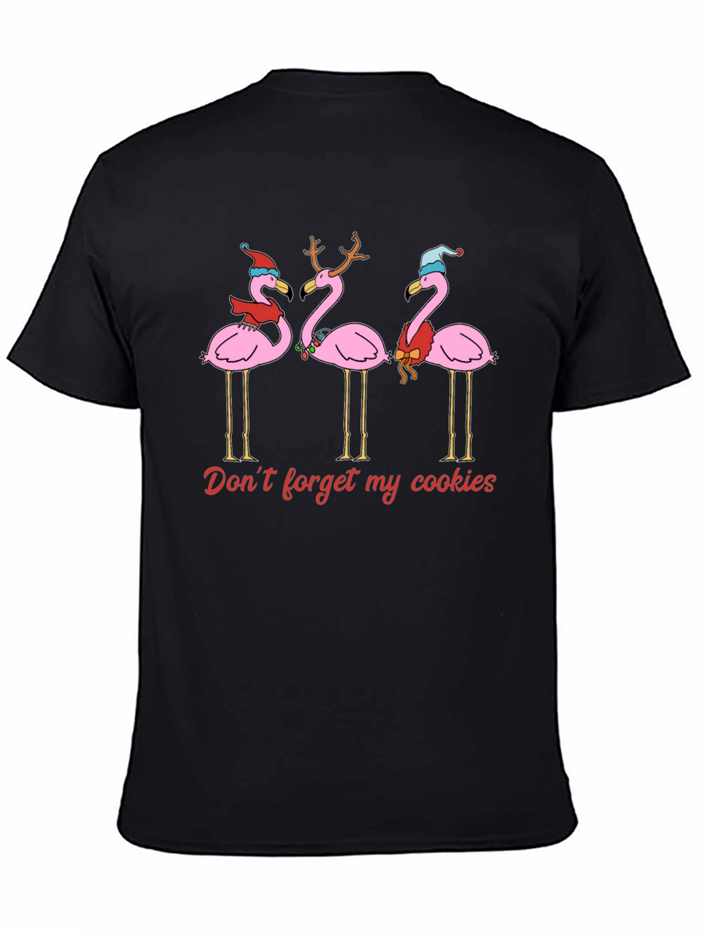 Festive Flamingo Christmas T-Shirt