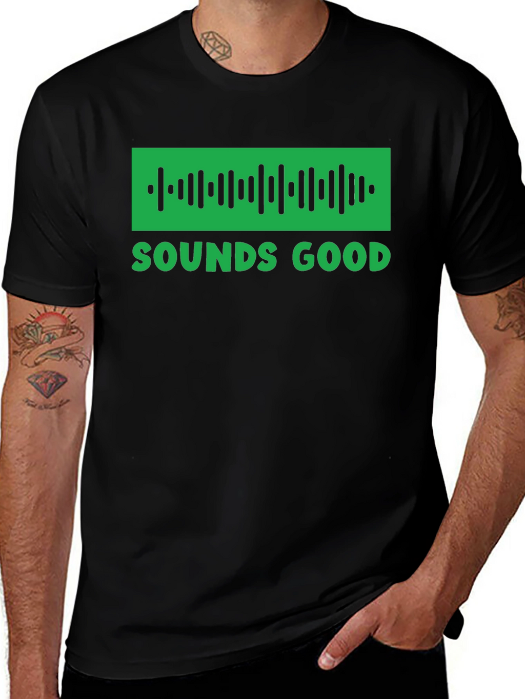 Sounds Good Spotify Code T-Shirt - Music Lover Tee