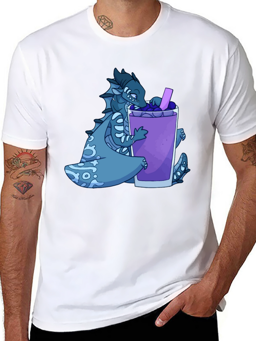 Dragon Boba Tea Graphic T-Shirt