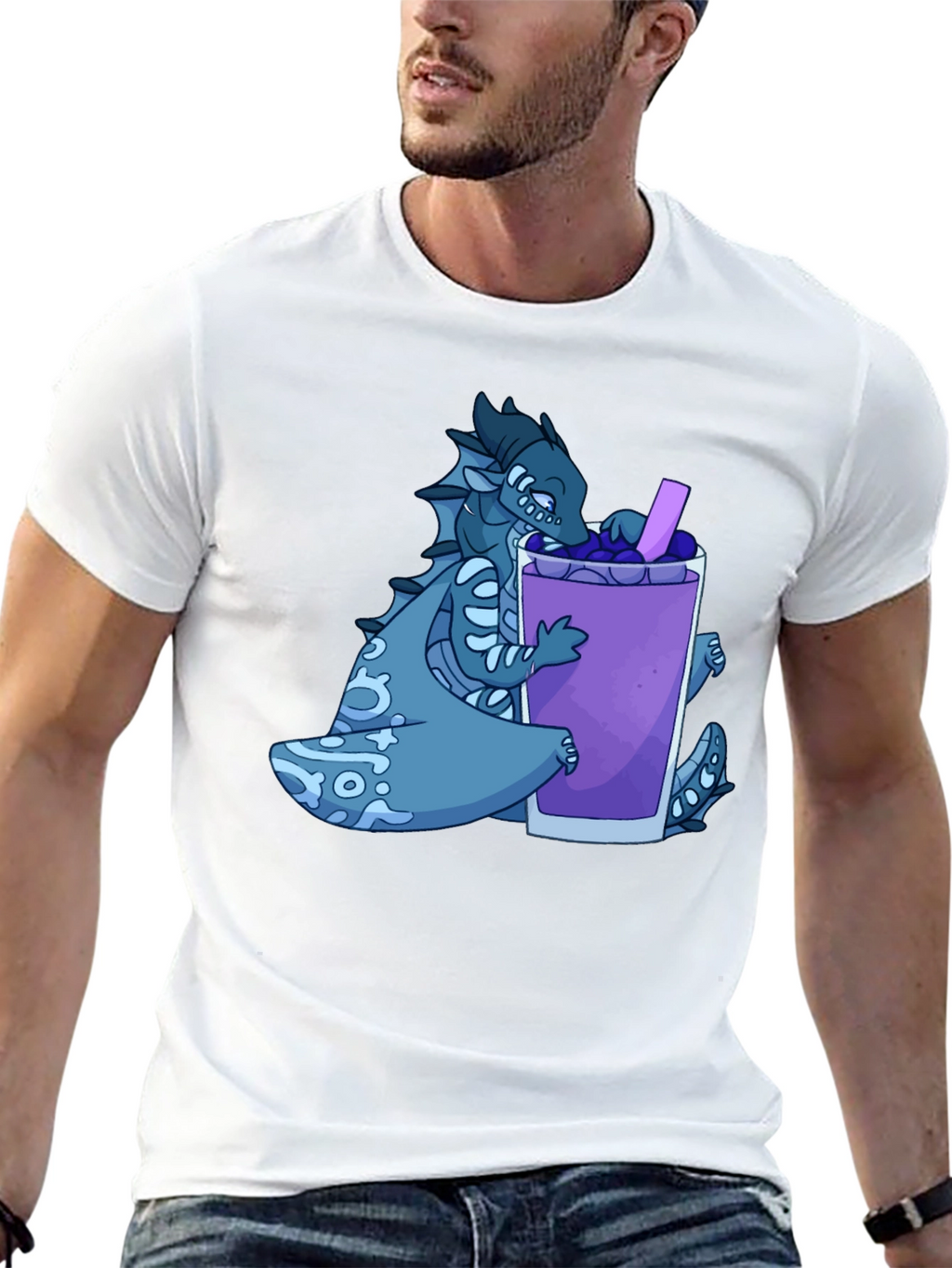 Dragon Boba Tea Graphic T-Shirt