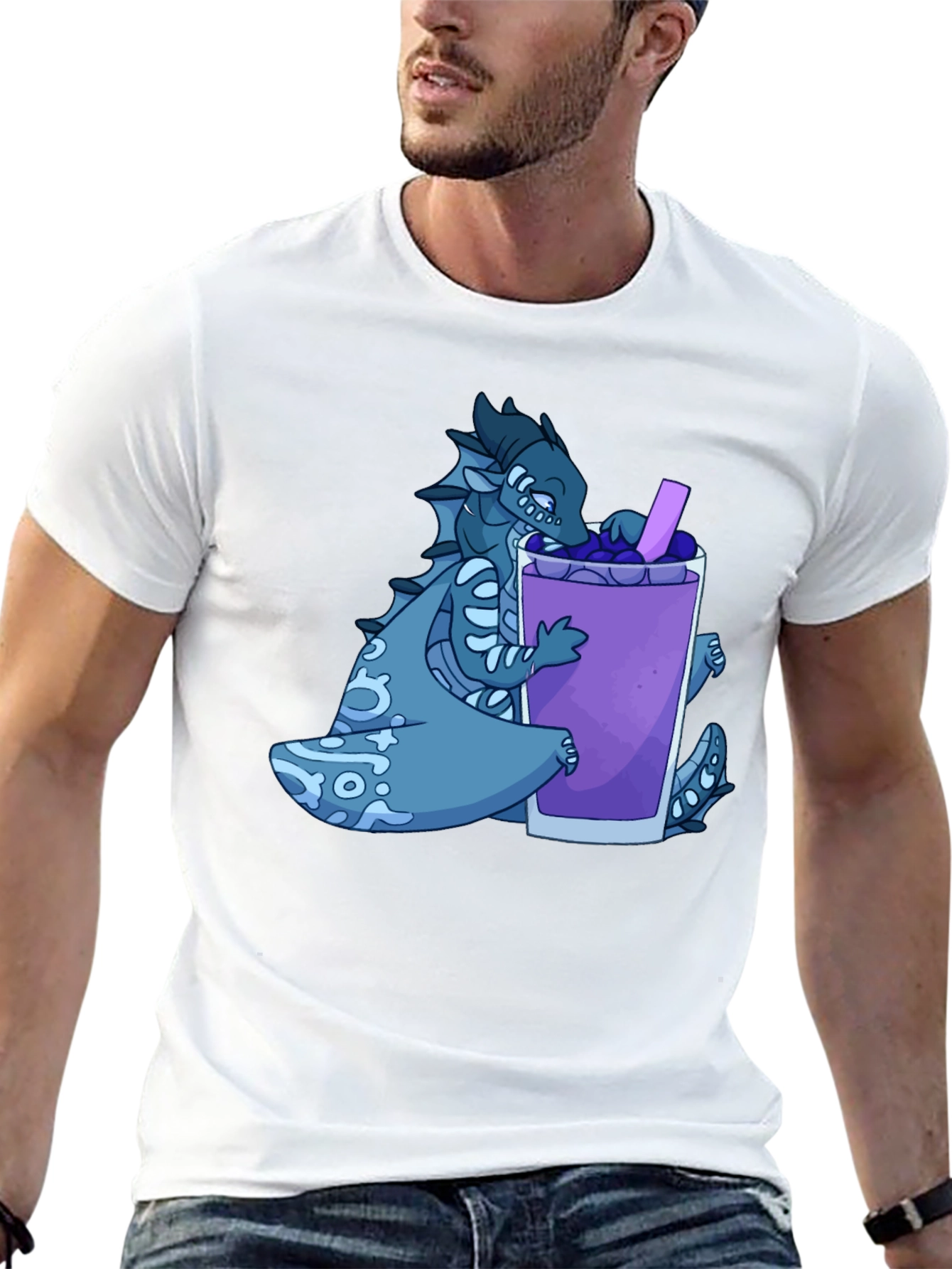 Dragon Boba Tea Graphic T-Shirt