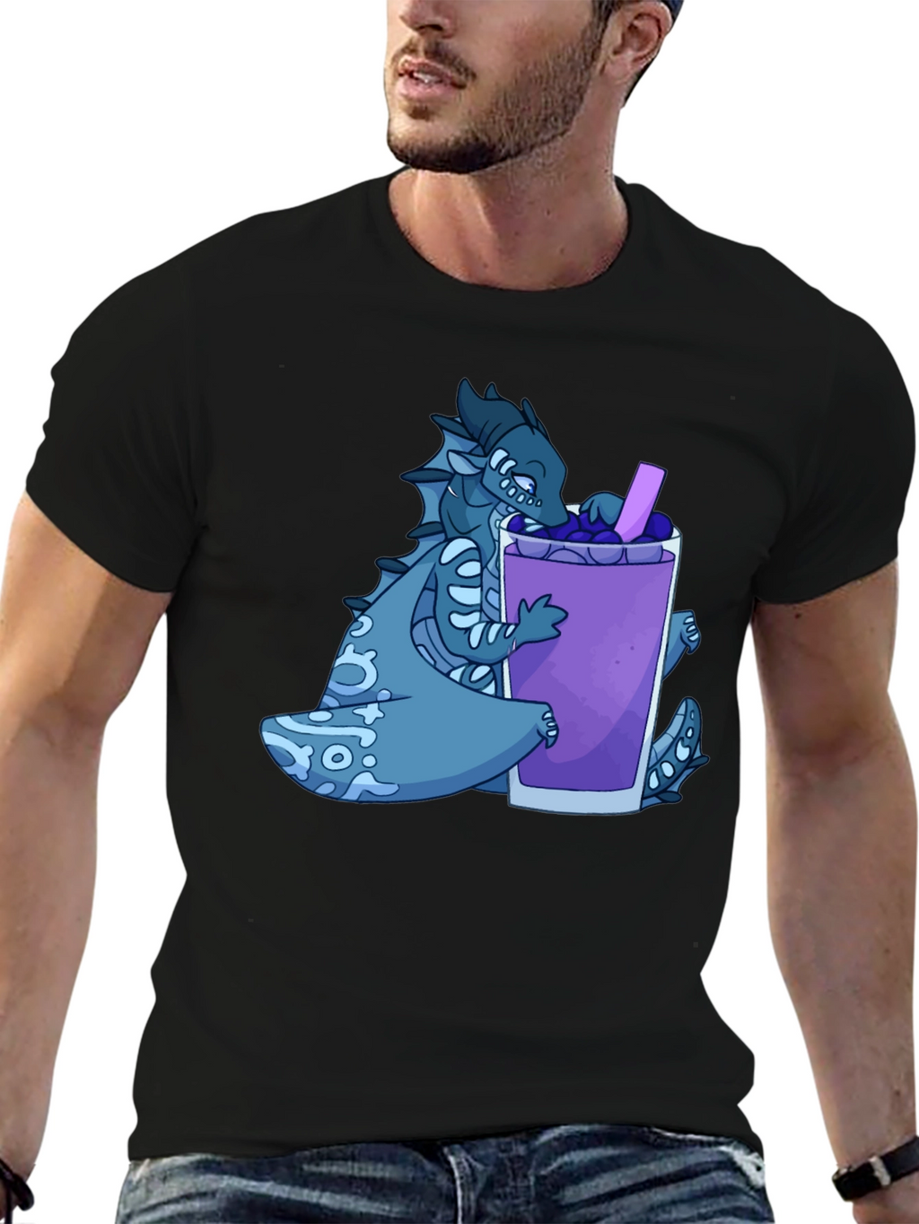 Dragon Boba Tea Graphic T-Shirt