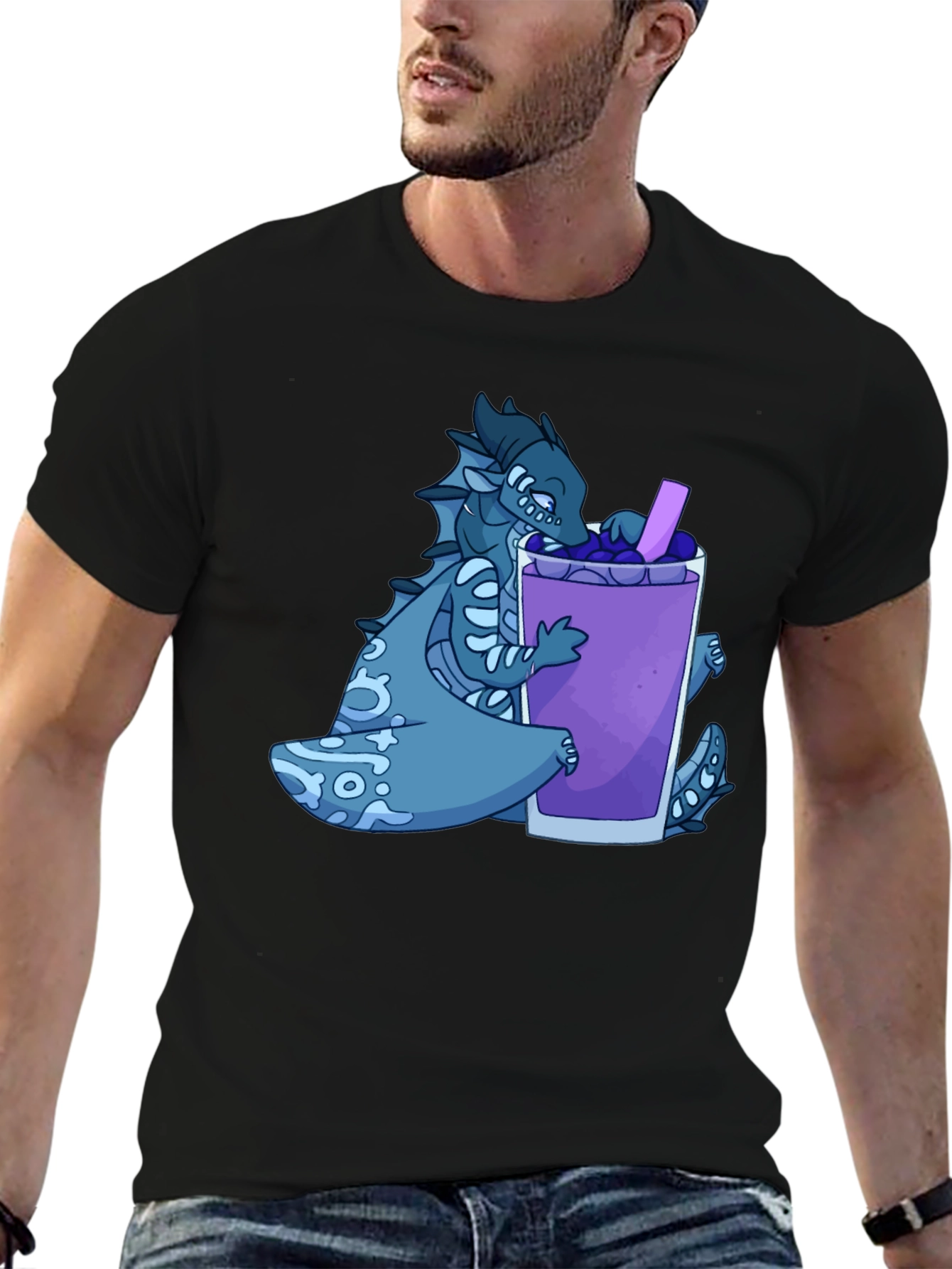 Dragon Boba Tea Graphic T-Shirt